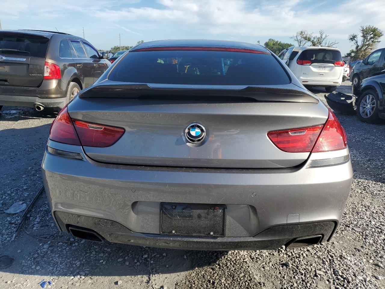 2014 Bmw 650 Xi Gran Coupe Gray vin: WBA6B4C55ED099379