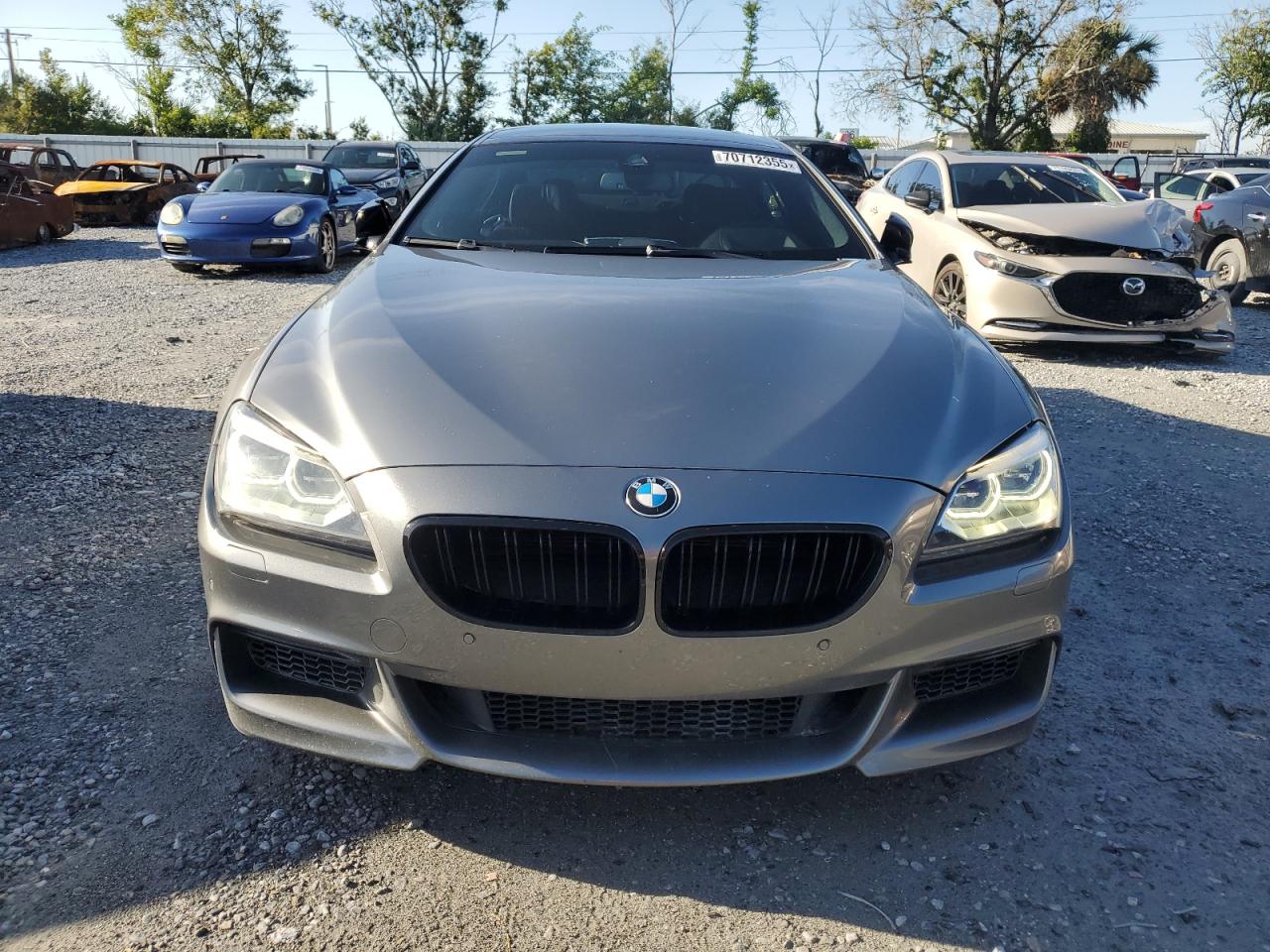 2014 Bmw 650 Xi Gran Coupe Gray vin: WBA6B4C55ED099379