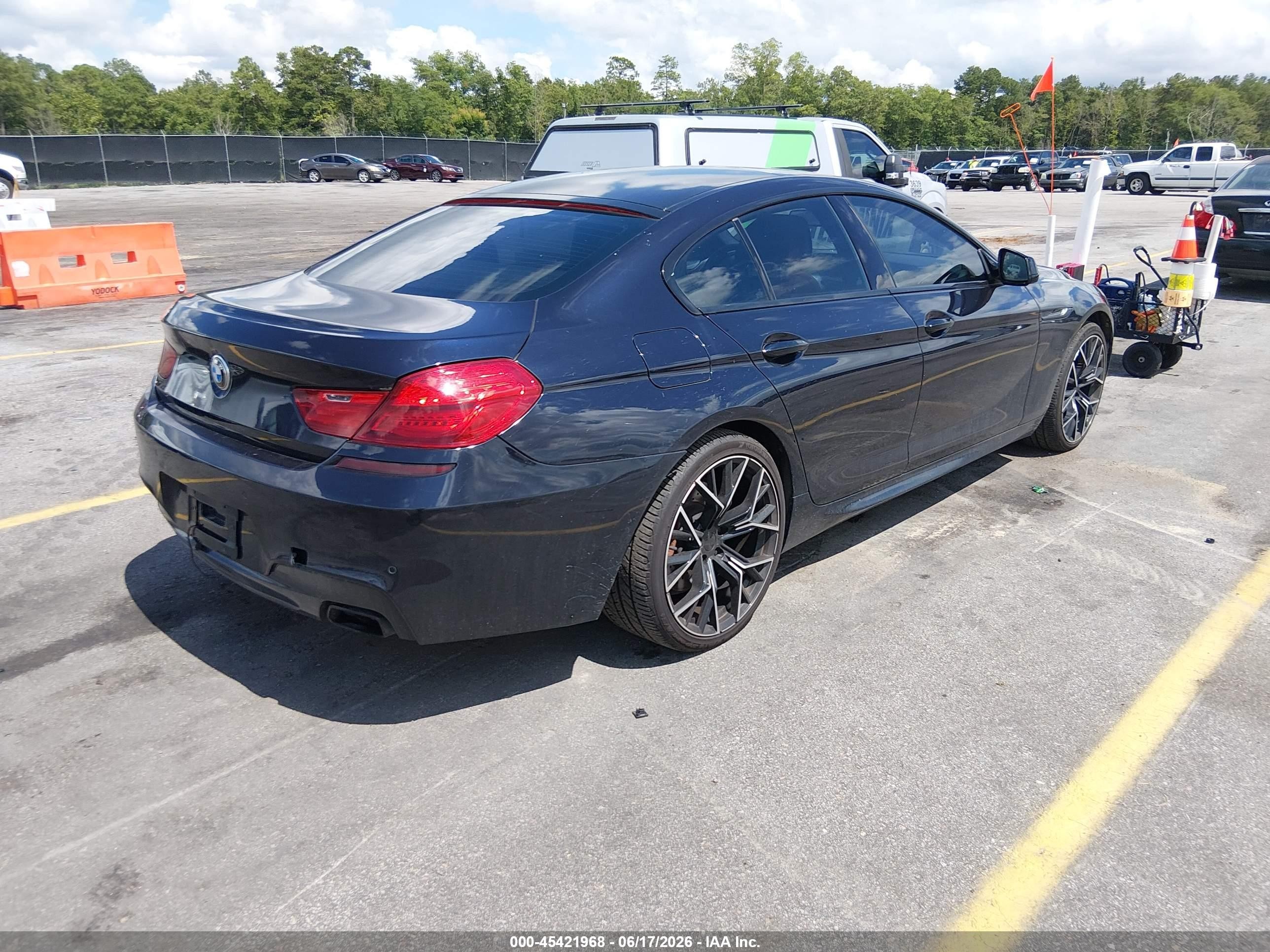 2013 Bmw 650i Gran Coupe Xdrive Blue vin: WBA6B4C56DD098711