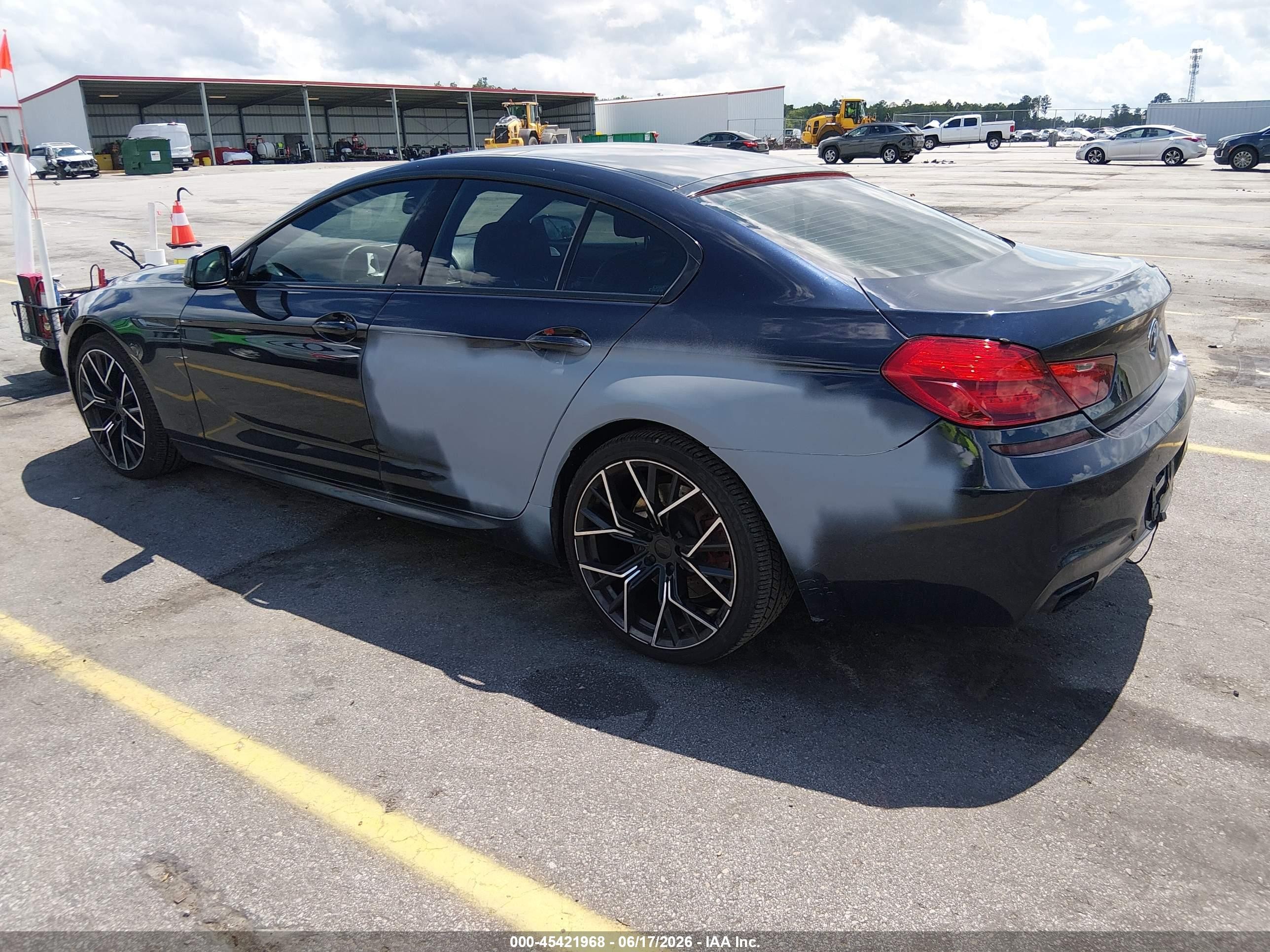 2013 Bmw 650i Gran Coupe Xdrive Blue vin: WBA6B4C56DD098711
