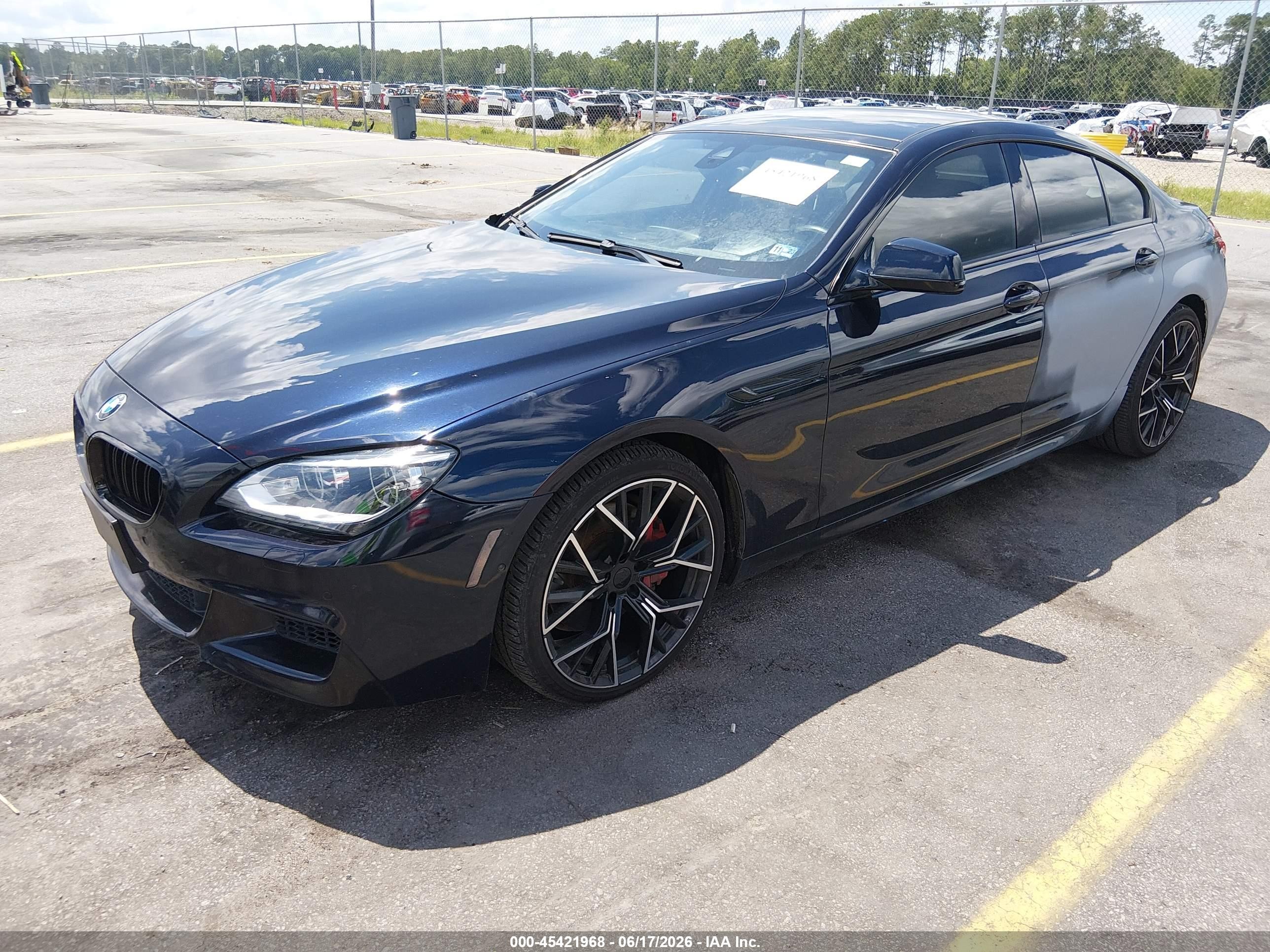 2013 Bmw 650i Gran Coupe Xdrive Blue vin: WBA6B4C56DD098711