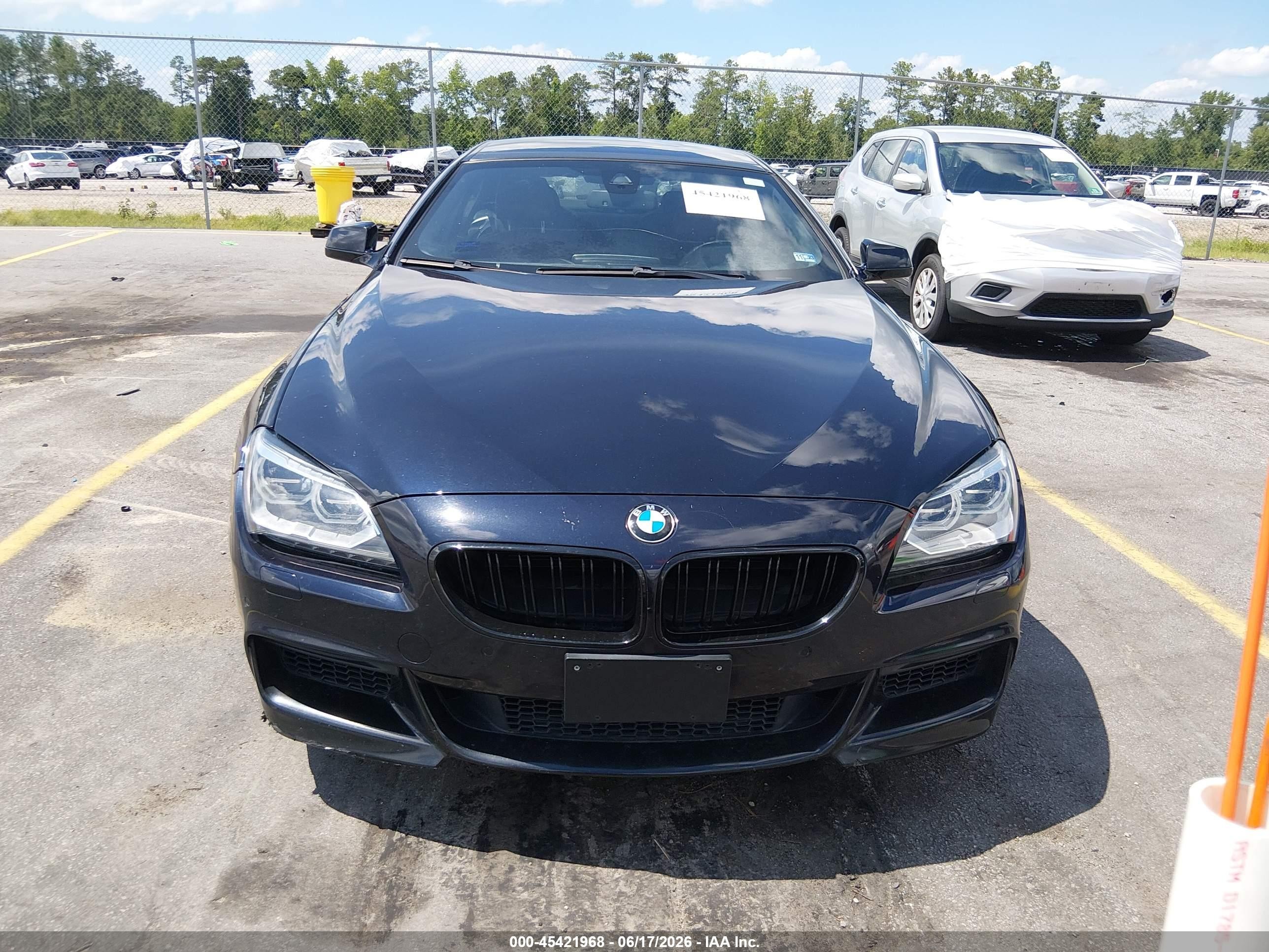 2013 Bmw 650i Gran Coupe Xdrive Blue vin: WBA6B4C56DD098711