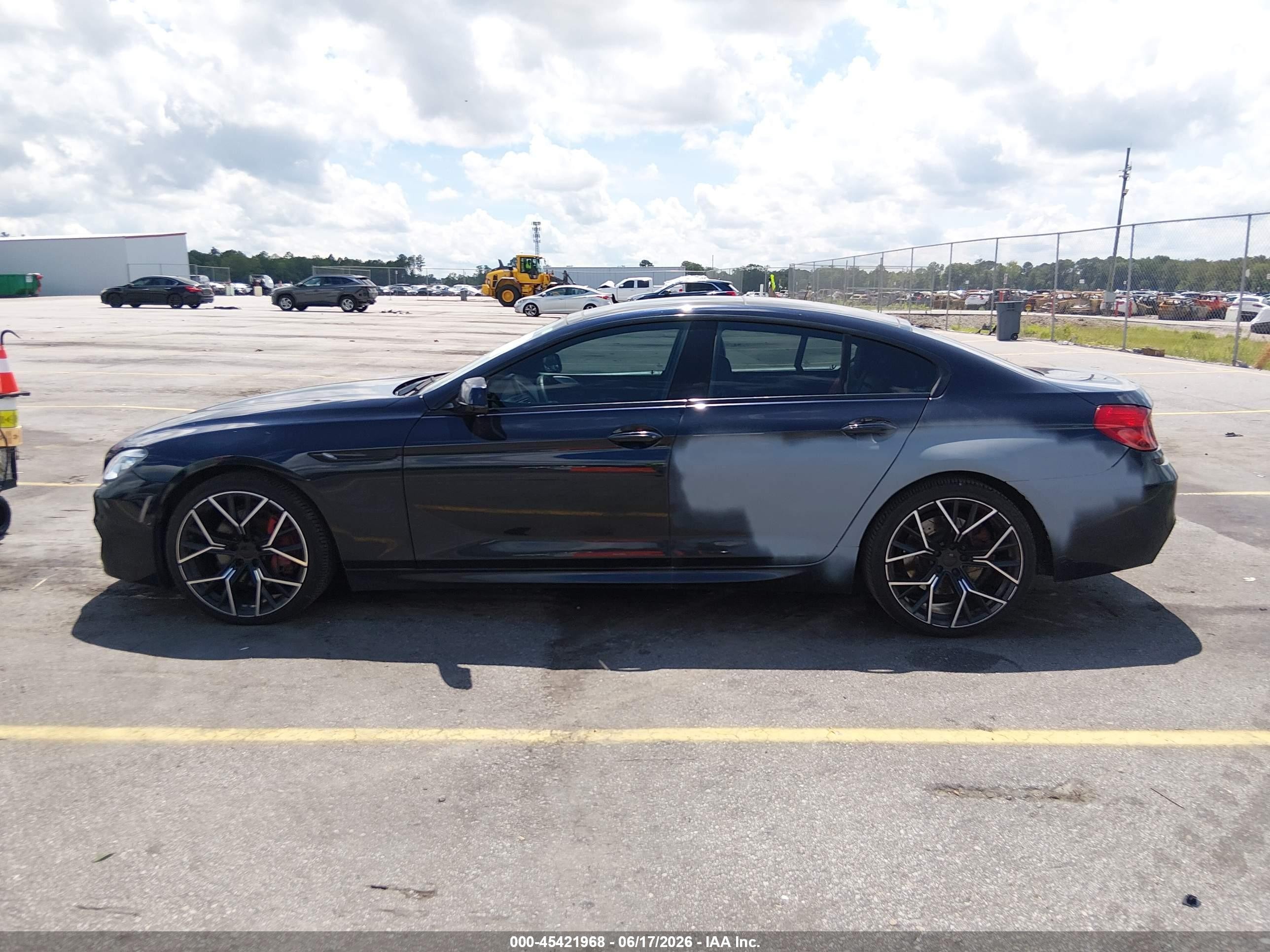 2013 Bmw 650i Gran Coupe Xdrive Blue vin: WBA6B4C56DD098711