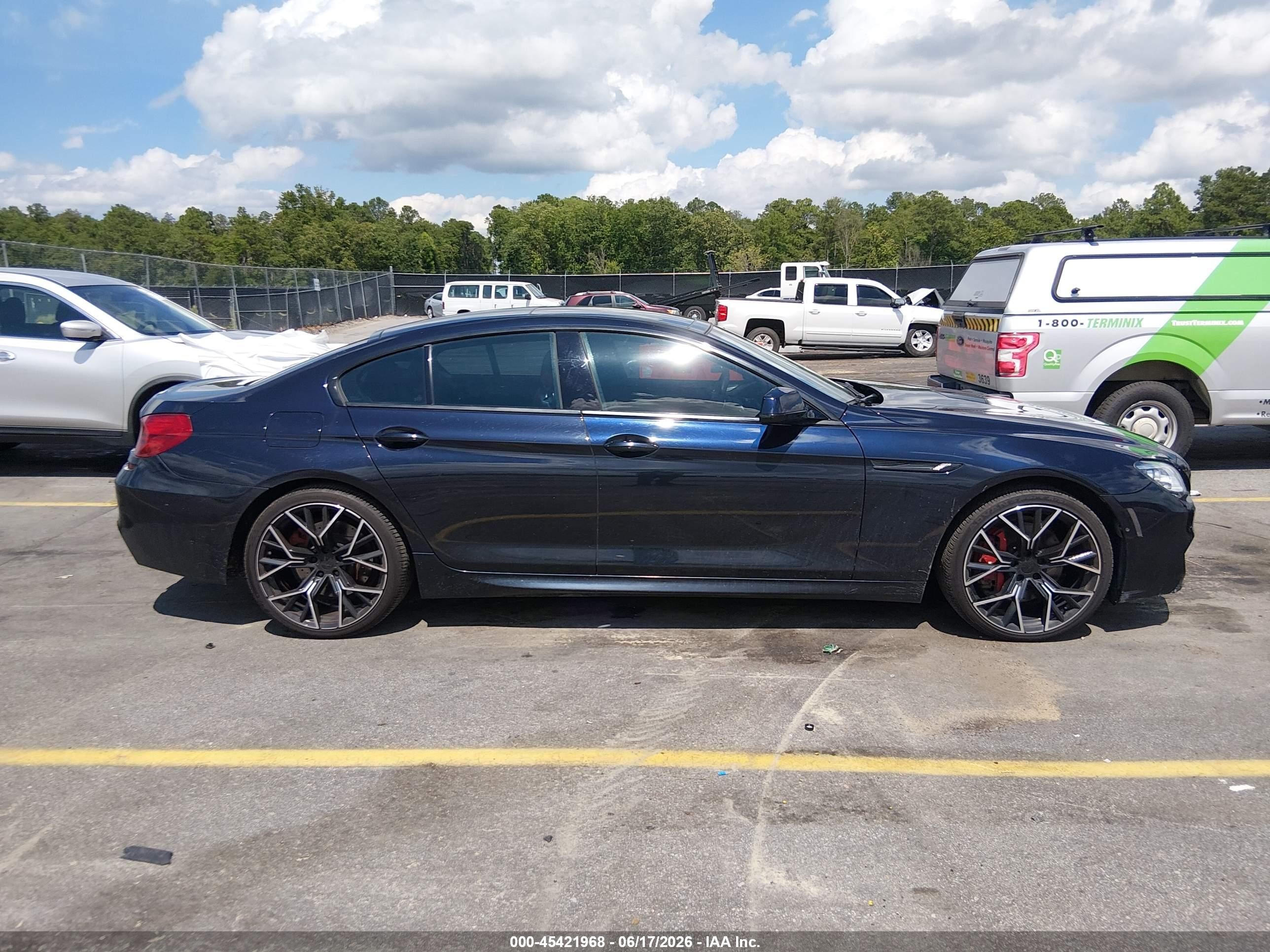 2013 Bmw 650i Gran Coupe Xdrive Blue vin: WBA6B4C56DD098711