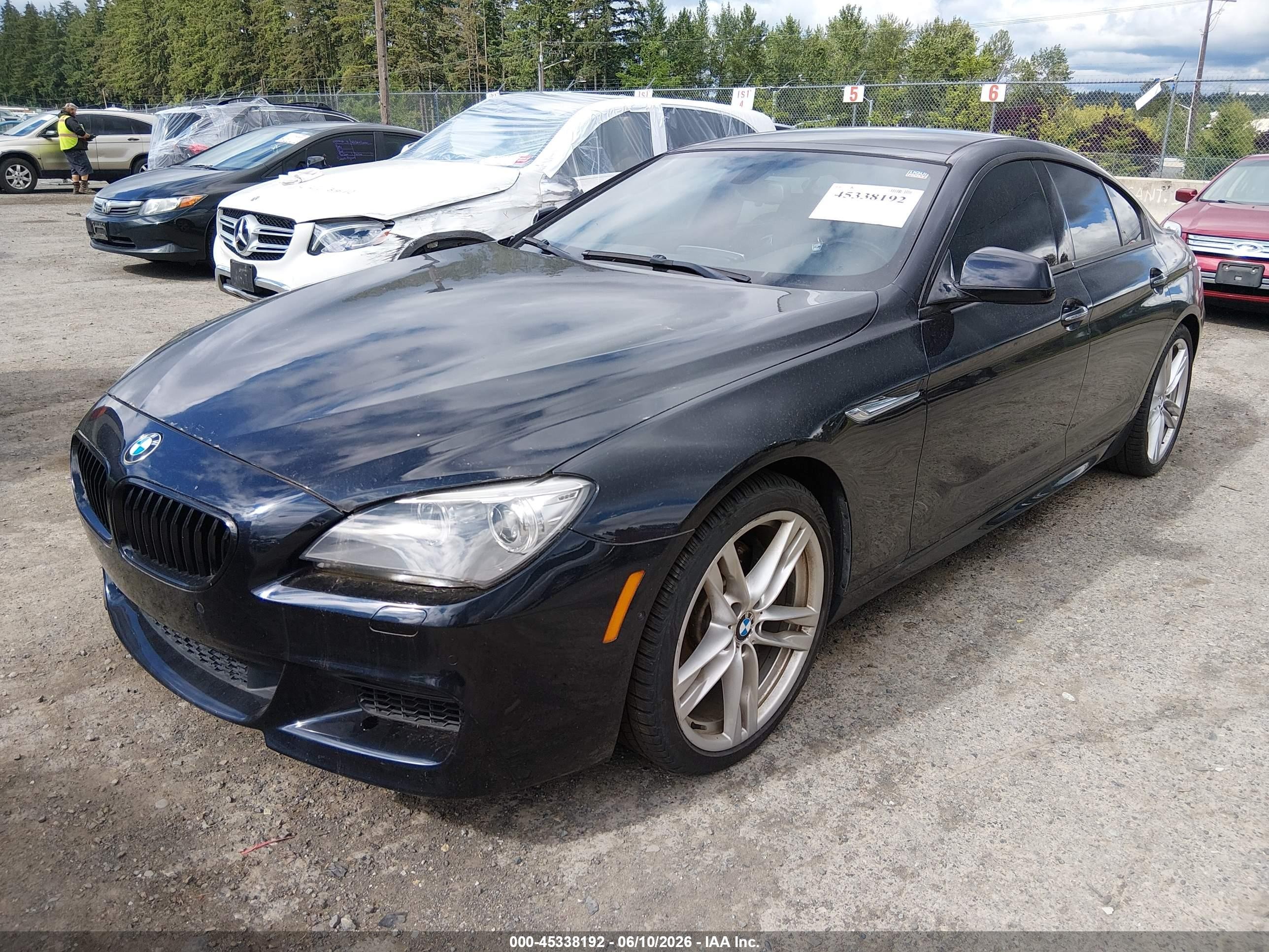 2013 Bmw 650i Gran Coupe Xdrive Черный vin: WBA6B4C56DDG67883