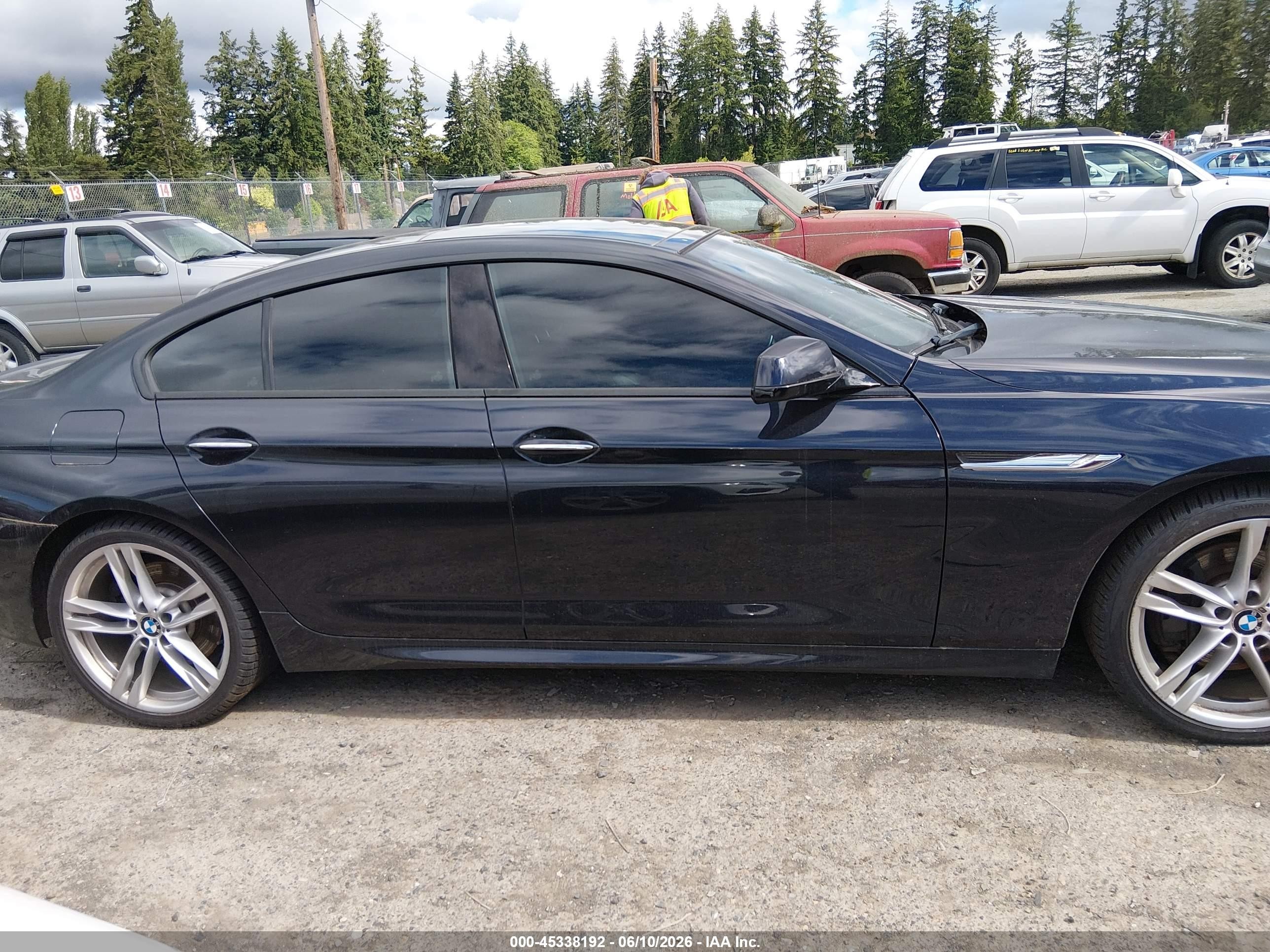2013 Bmw 650i Gran Coupe Xdrive Черный vin: WBA6B4C56DDG67883