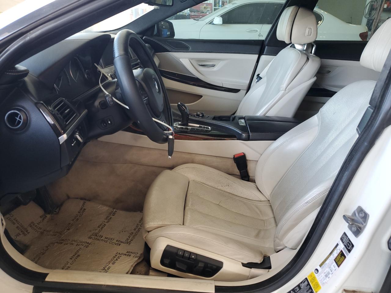 2014 Bmw 650 Xi Gran Coupe White vin: WBA6B4C56ED099049