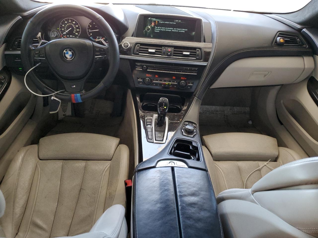 2014 Bmw 650 Xi Gran Coupe White vin: WBA6B4C56ED099049