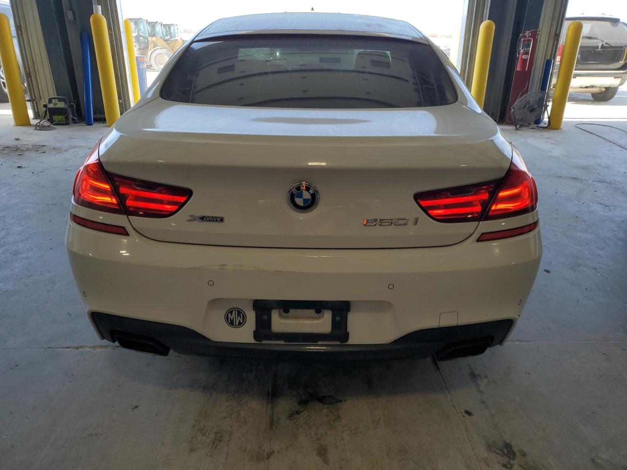 2014 Bmw 650 Xi Gran Coupe White vin: WBA6B4C56ED099049
