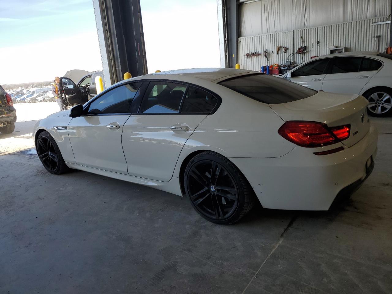 2014 Bmw 650 Xi Gran Coupe White vin: WBA6B4C56ED099049