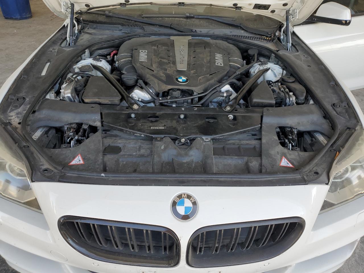 2014 Bmw 650 Xi Gran Coupe White vin: WBA6B4C56ED099049