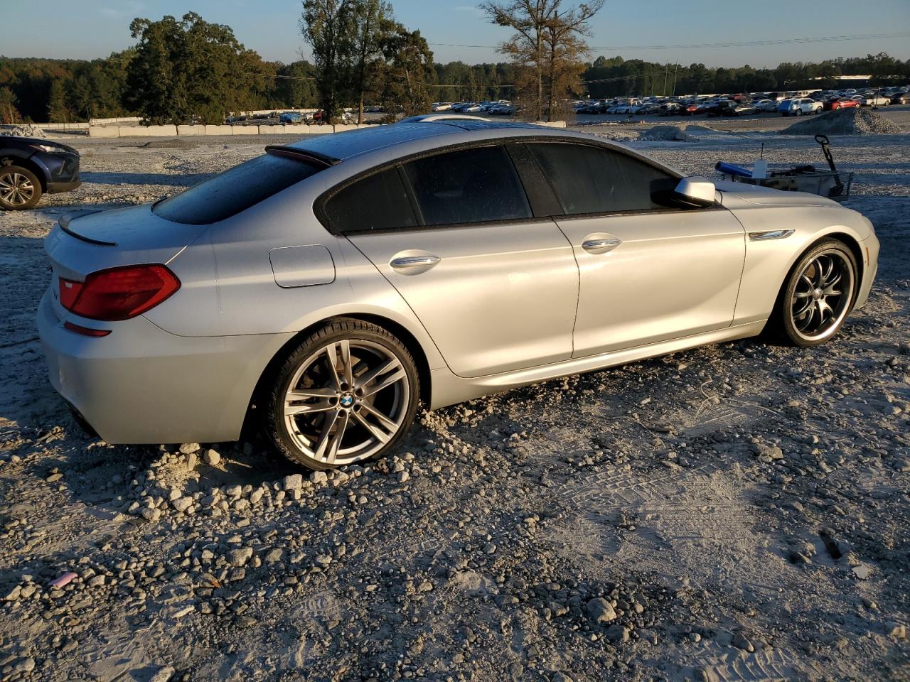 2014 Bmw 650 Xi Gran Coupe Silver vin: WBA6B4C56ED760286