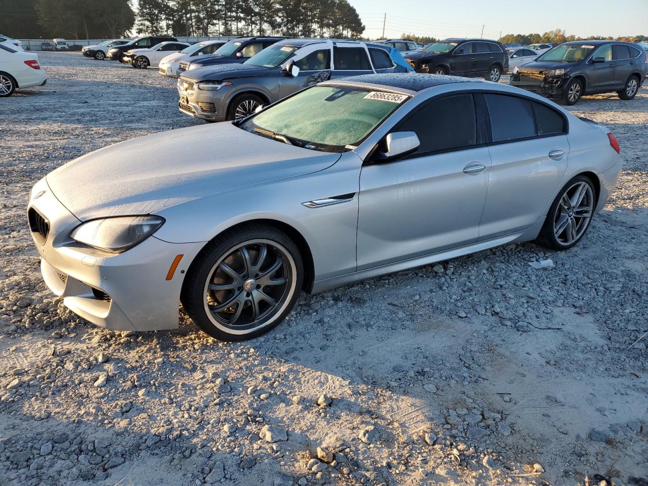 2014 Bmw 650 Xi Gran Coupe Silver vin: WBA6B4C56ED760286
