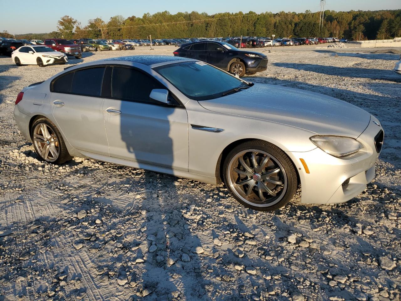2014 Bmw 650 Xi Gran Coupe Silver vin: WBA6B4C56ED760286