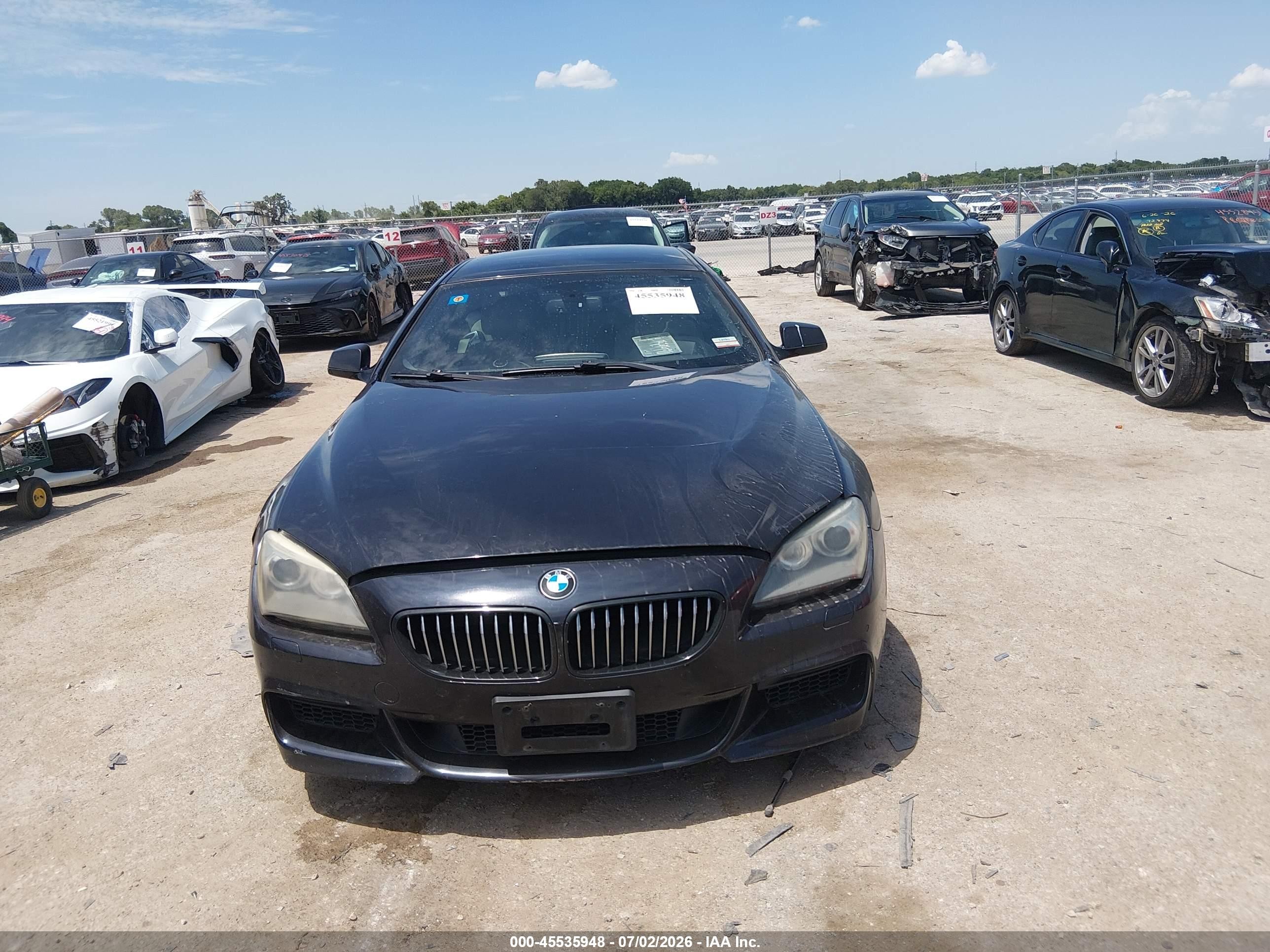 2014 Bmw 650i Gran Coupe Xdrive Black vin: WBA6B4C57ED099061