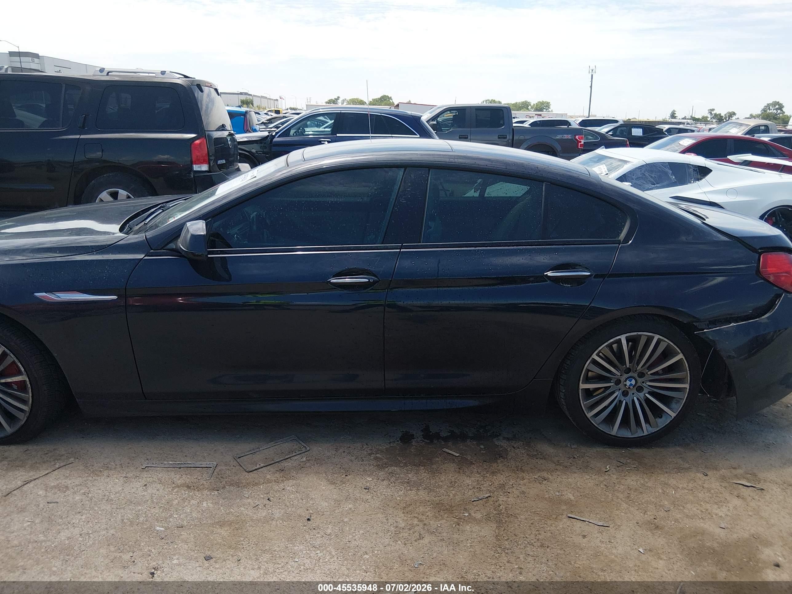 2014 Bmw 650i Gran Coupe Xdrive Black vin: WBA6B4C57ED099061