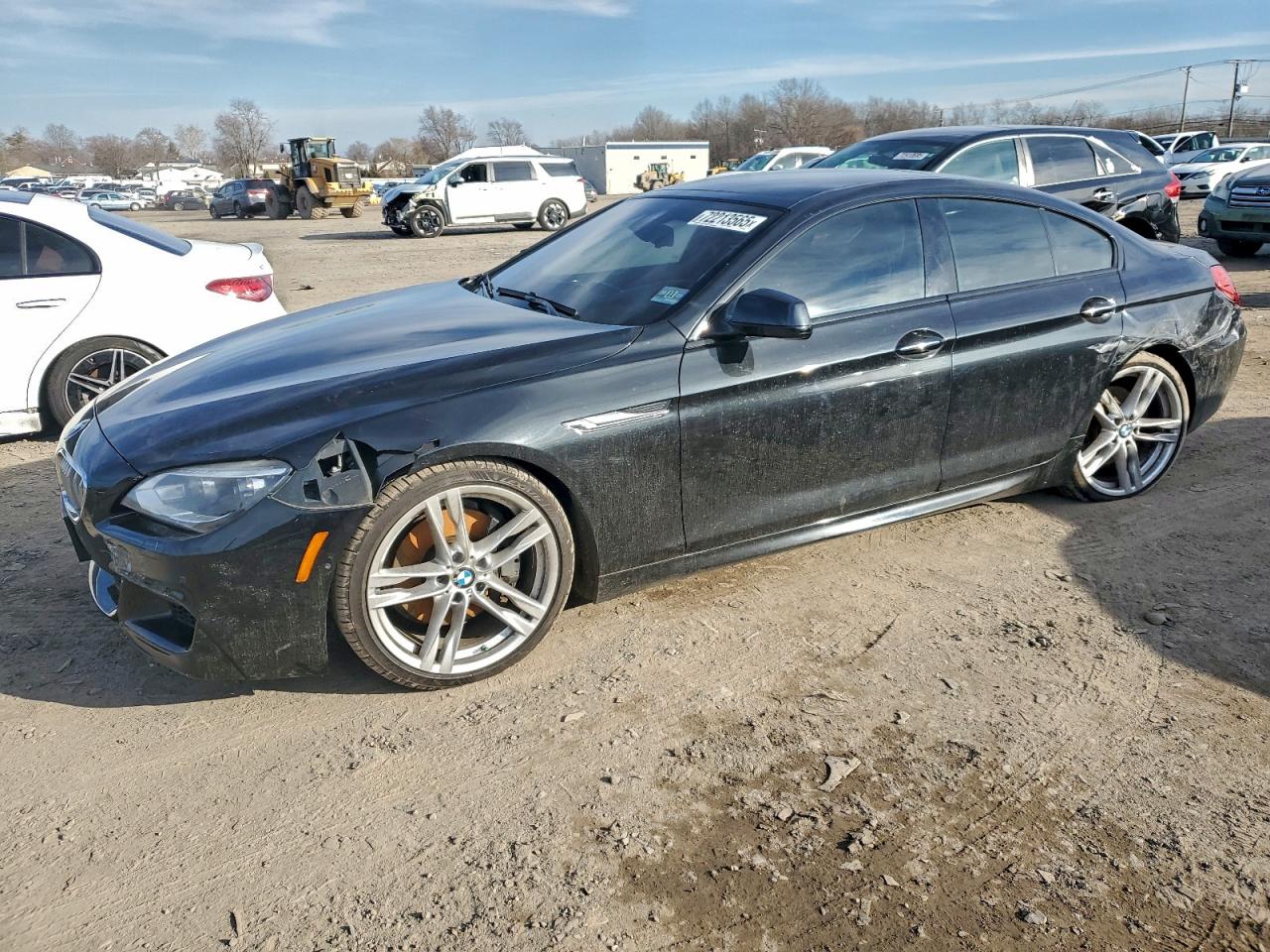 2015 Bmw 650 Xi Gran Coupe Black vin: WBA6B4C57FD761318