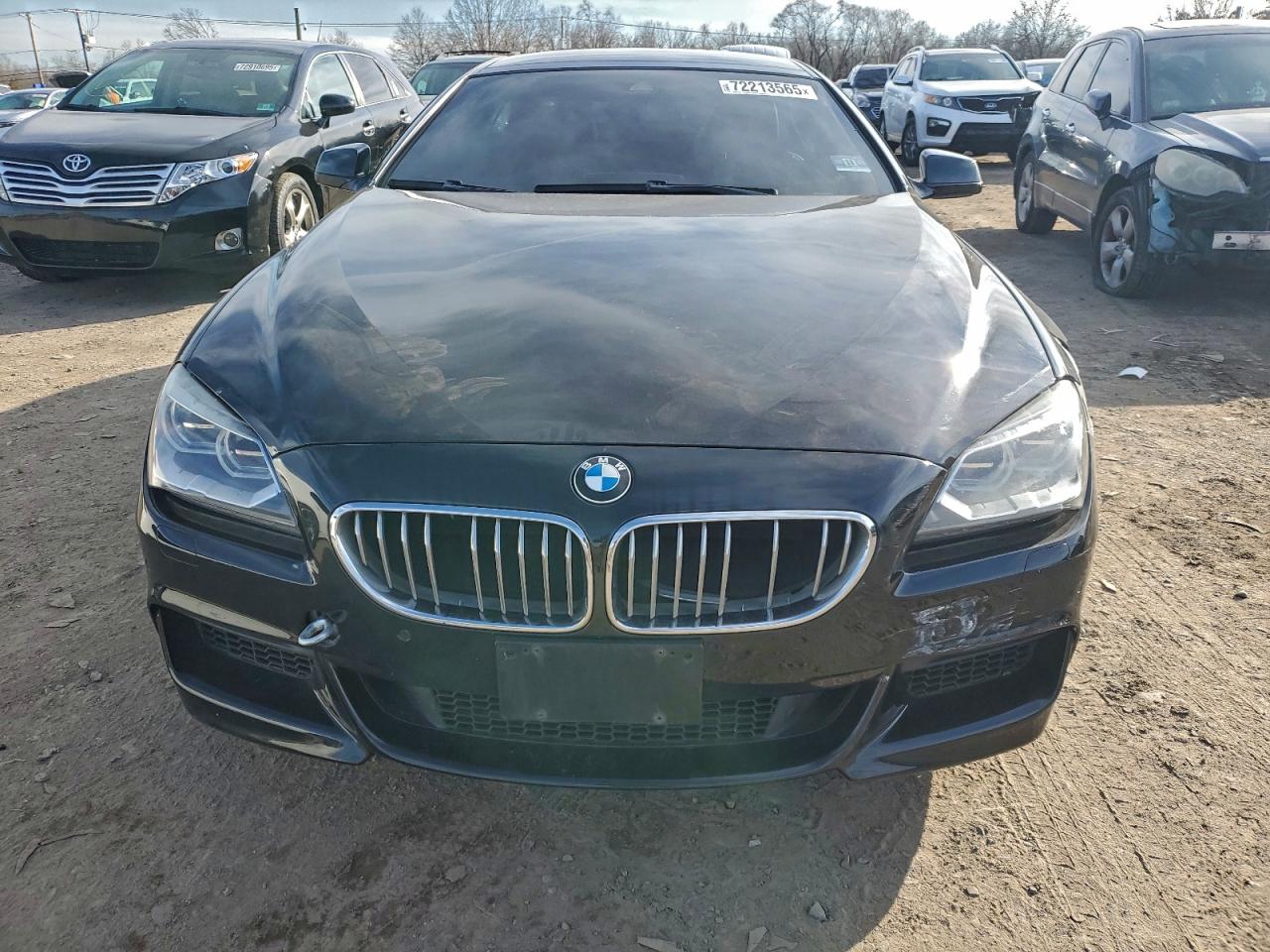 2015 Bmw 650 Xi Gran Coupe Black vin: WBA6B4C57FD761318