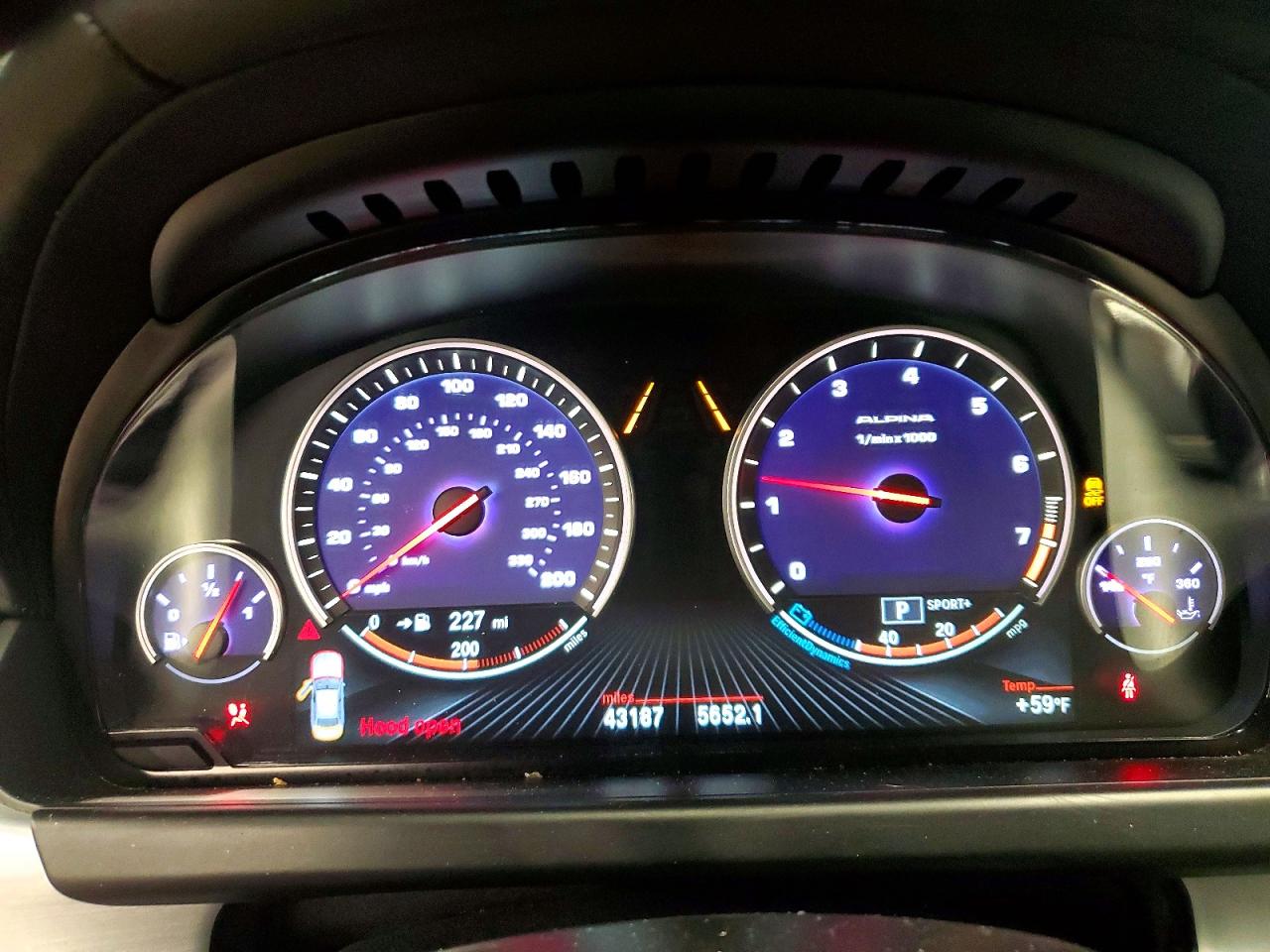 2015 Bmw Alpina B6 Black vin: WBA6B4C57FD986130