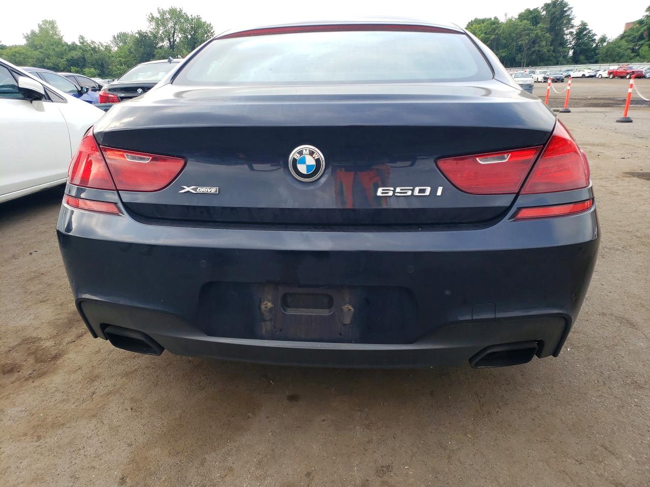 2013 Bmw 650 Xi Синий vin: WBA6B4C58DD098029