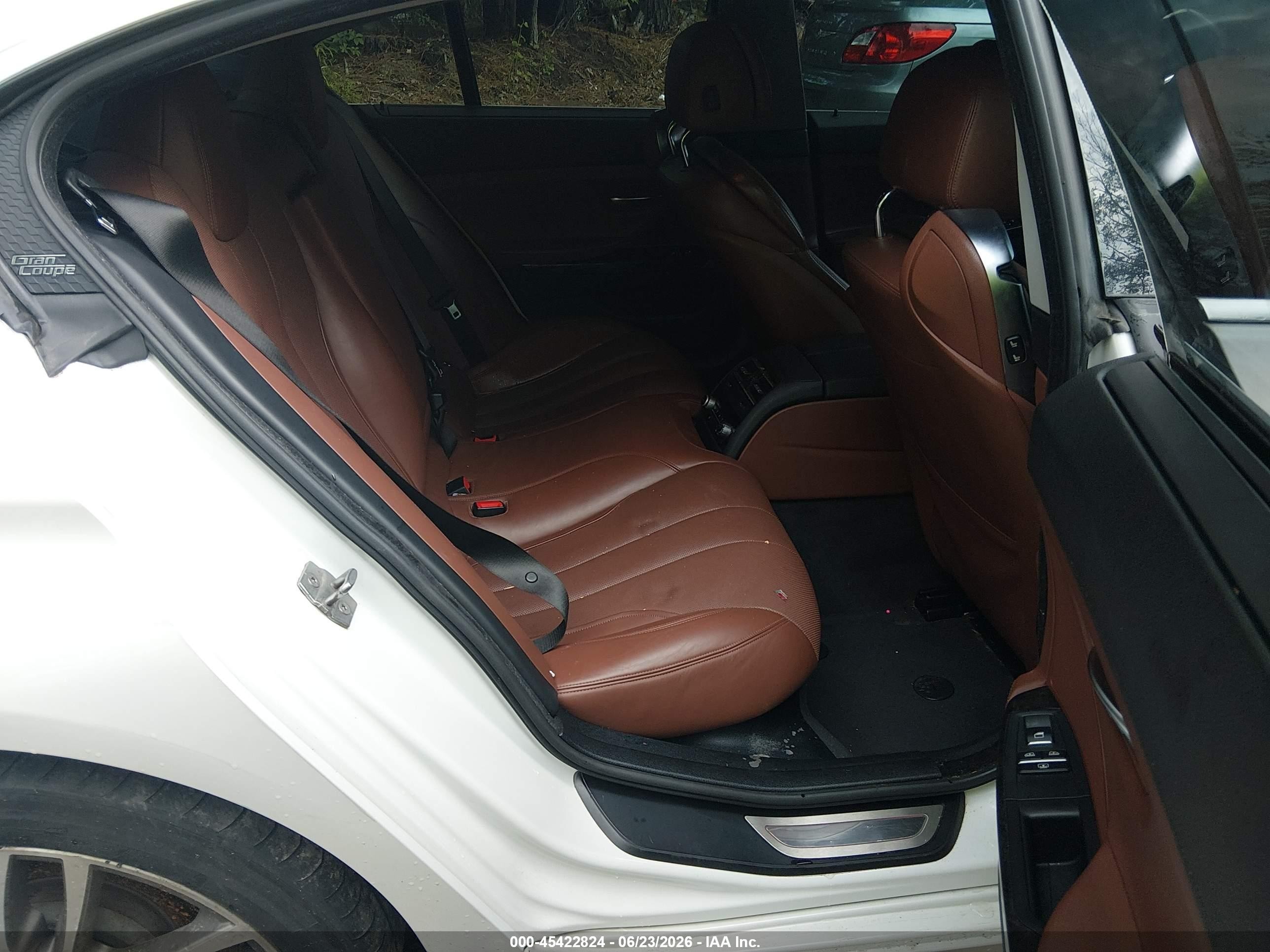 2013 Bmw 650i Gran Coupe Xdrive White vin: WBA6B4C58DDG67805