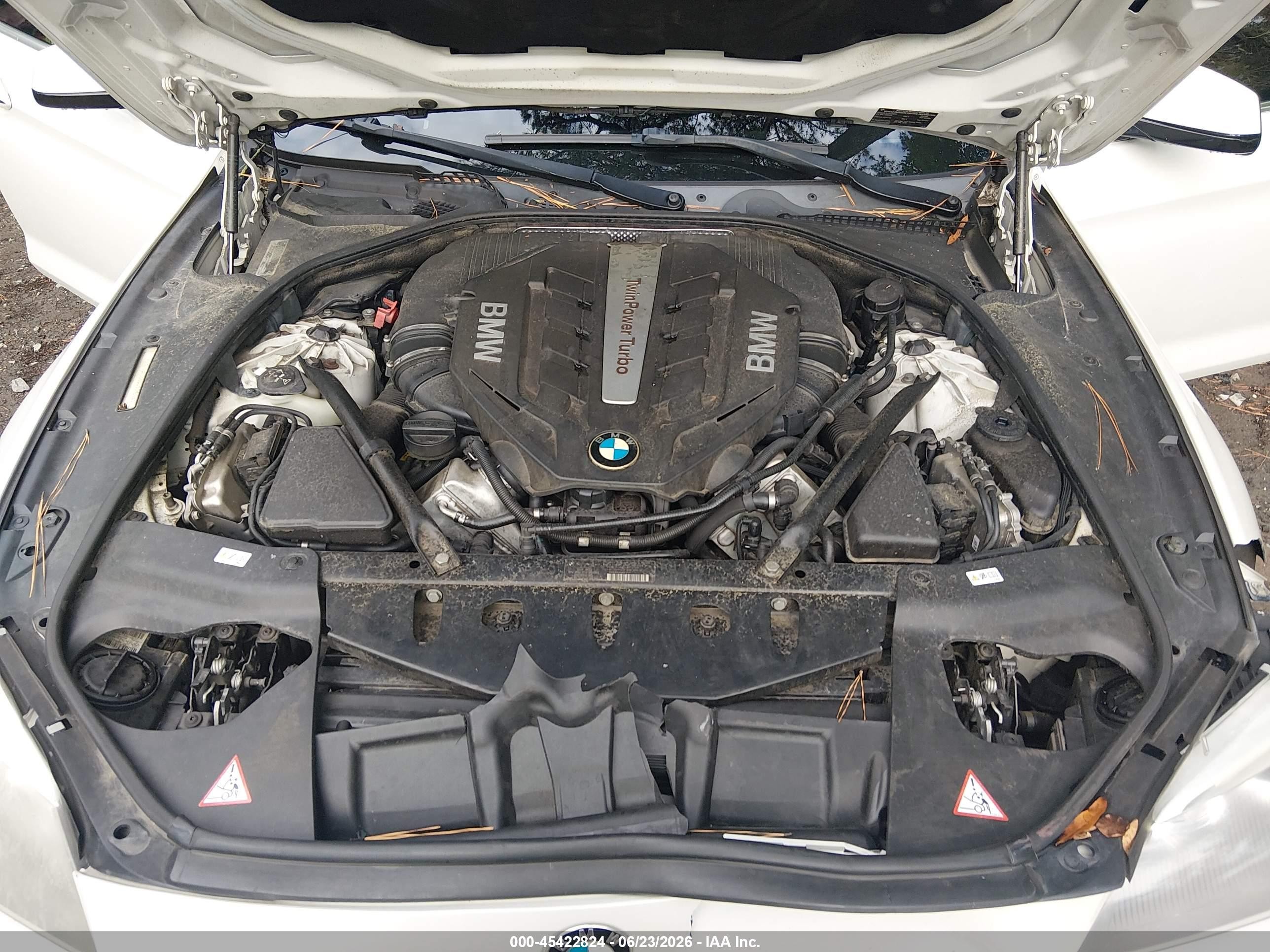 2013 Bmw 650i Gran Coupe Xdrive White vin: WBA6B4C58DDG67805