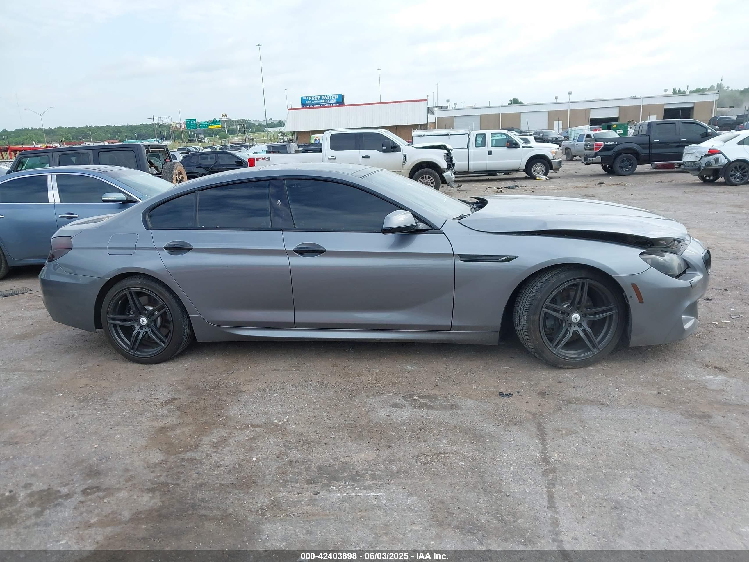 2014 Bmw 650i Gran Coupe Xdrive Gray vin: WBA6B4C58ED371343