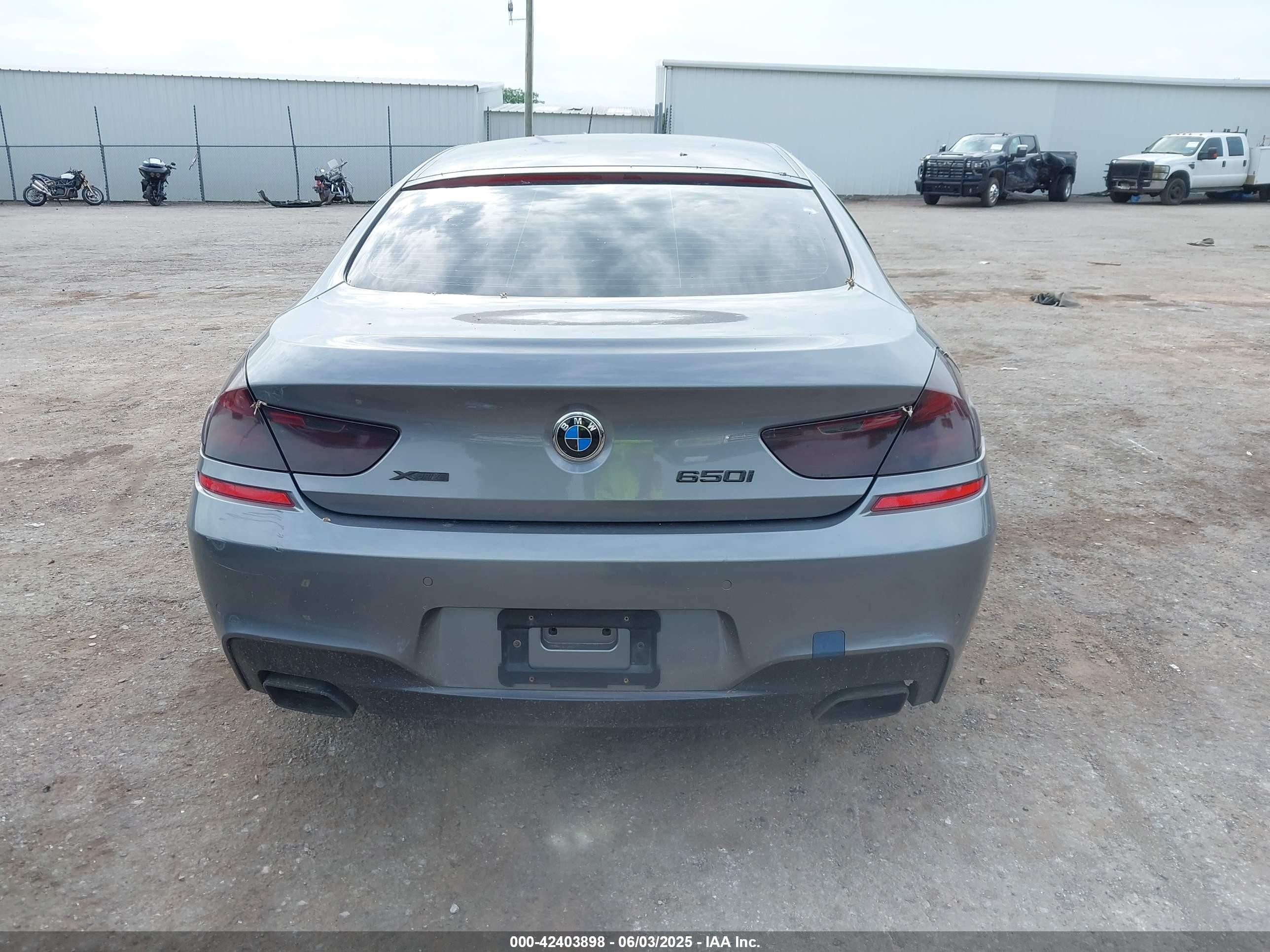 2014 Bmw 650i Gran Coupe Xdrive Gray vin: WBA6B4C58ED371343