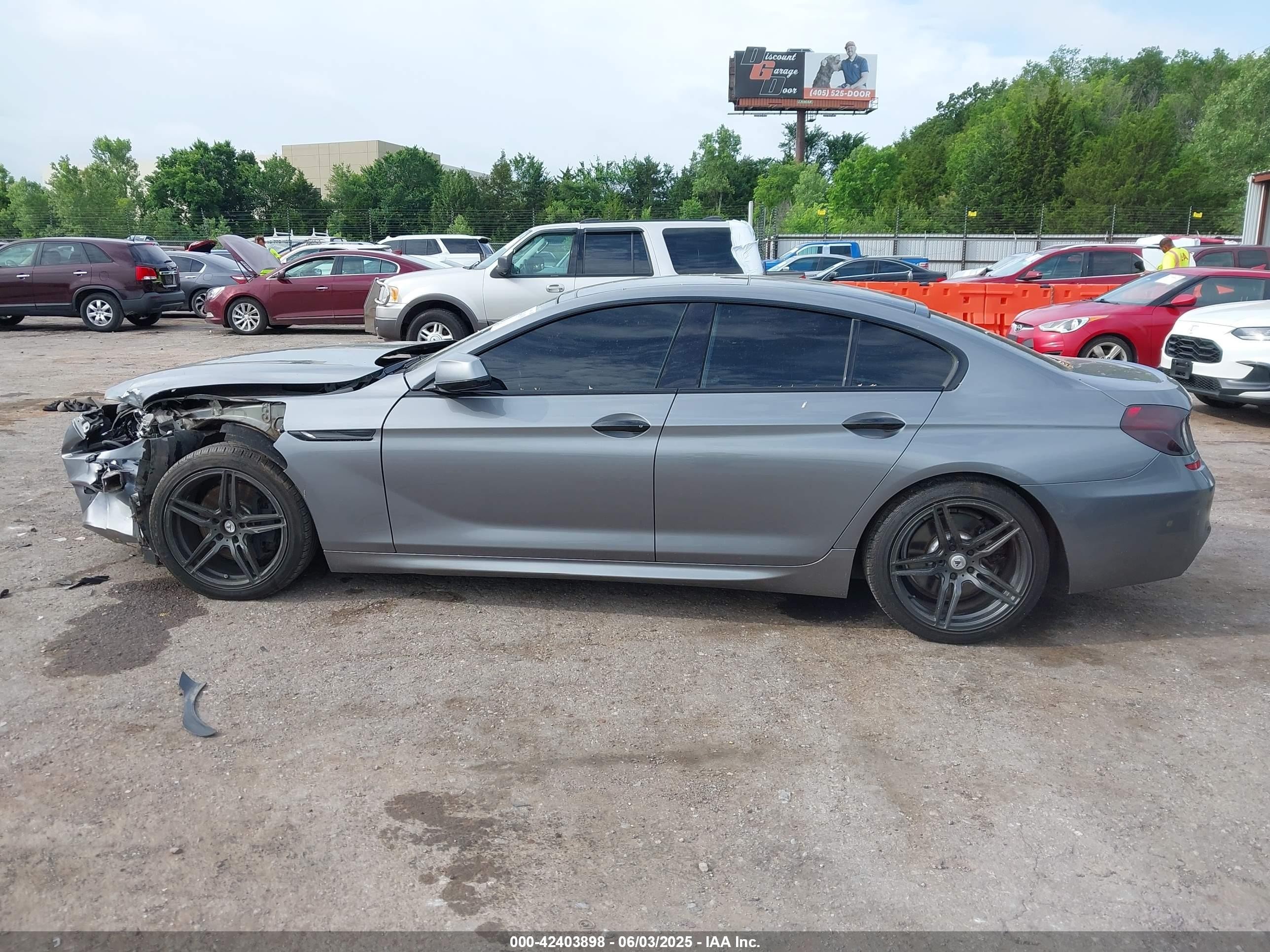 2014 Bmw 650i Gran Coupe Xdrive Gray vin: WBA6B4C58ED371343