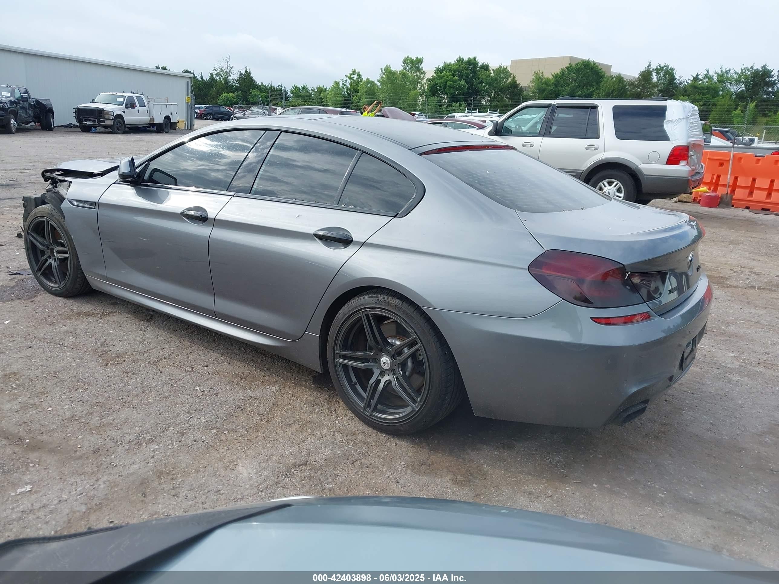 2014 Bmw 650i Gran Coupe Xdrive Gray vin: WBA6B4C58ED371343