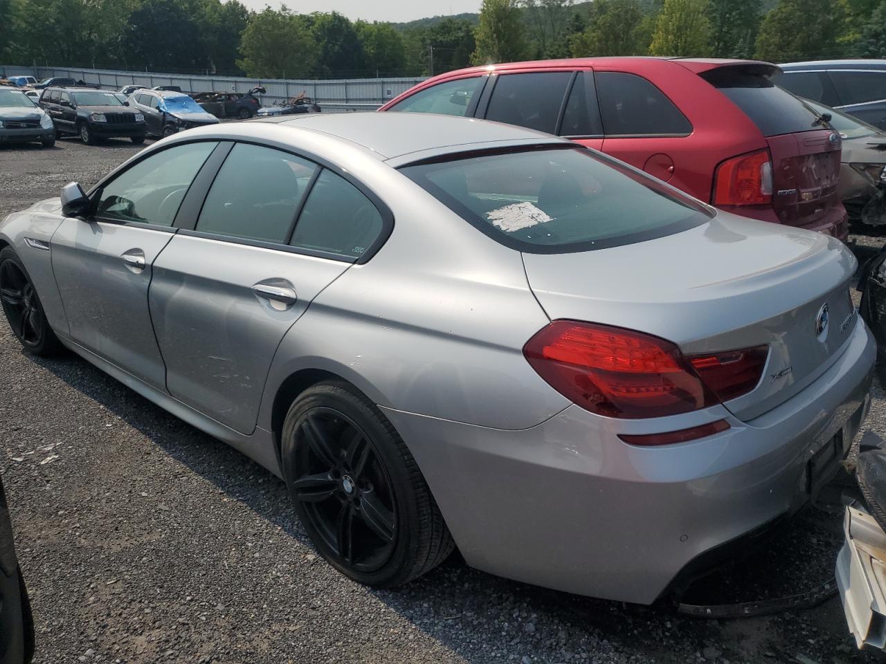 2015 Bmw 650 Xi Gran Coupe Silver vin: WBA6B4C58FD760503