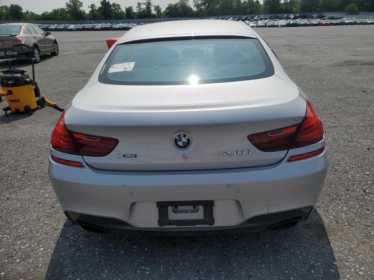2015 Bmw 650 Xi Gran Coupe Silver vin: WBA6B4C58FD760503