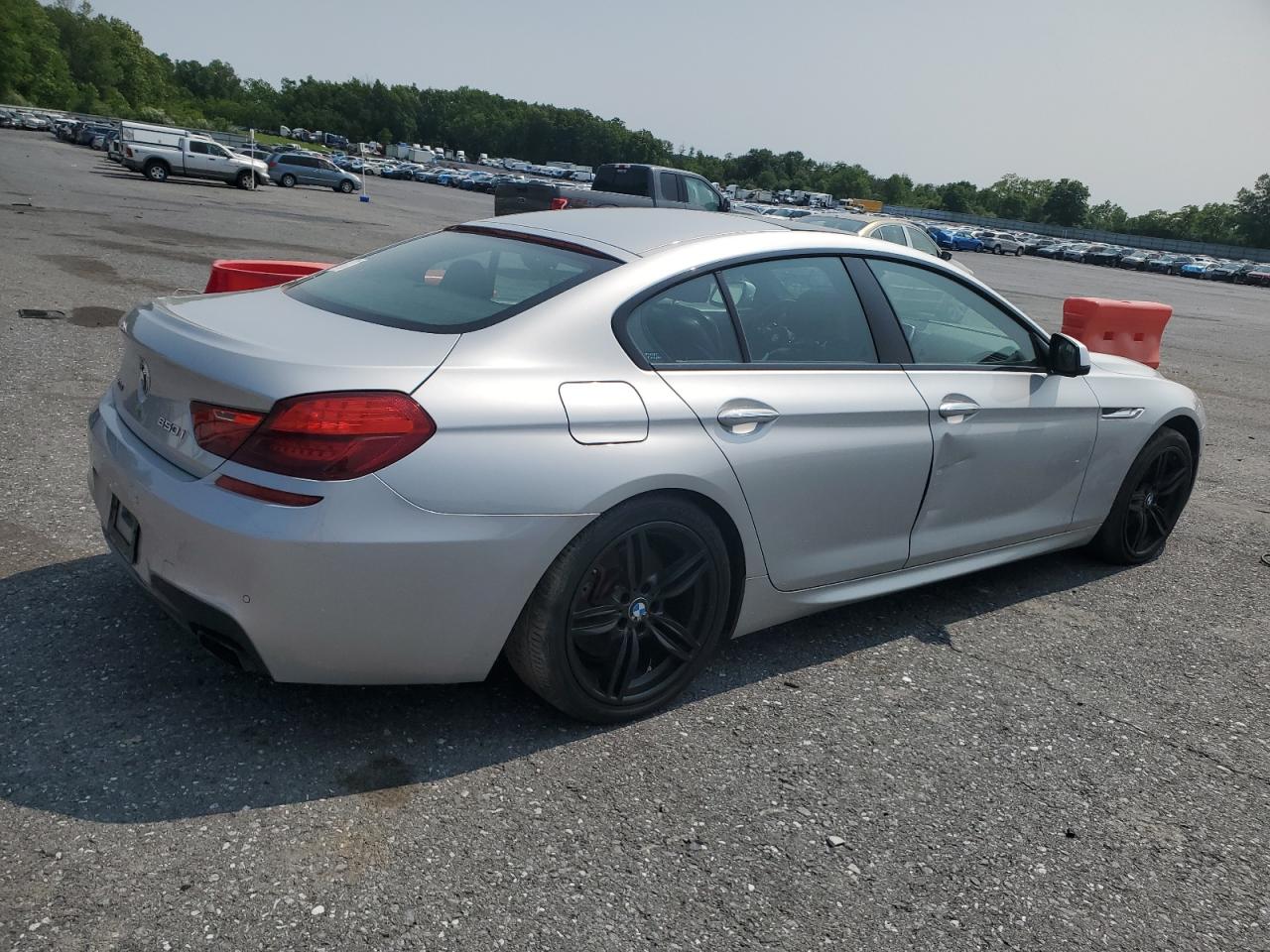 2015 Bmw 650 Xi Gran Coupe Silver vin: WBA6B4C58FD760503