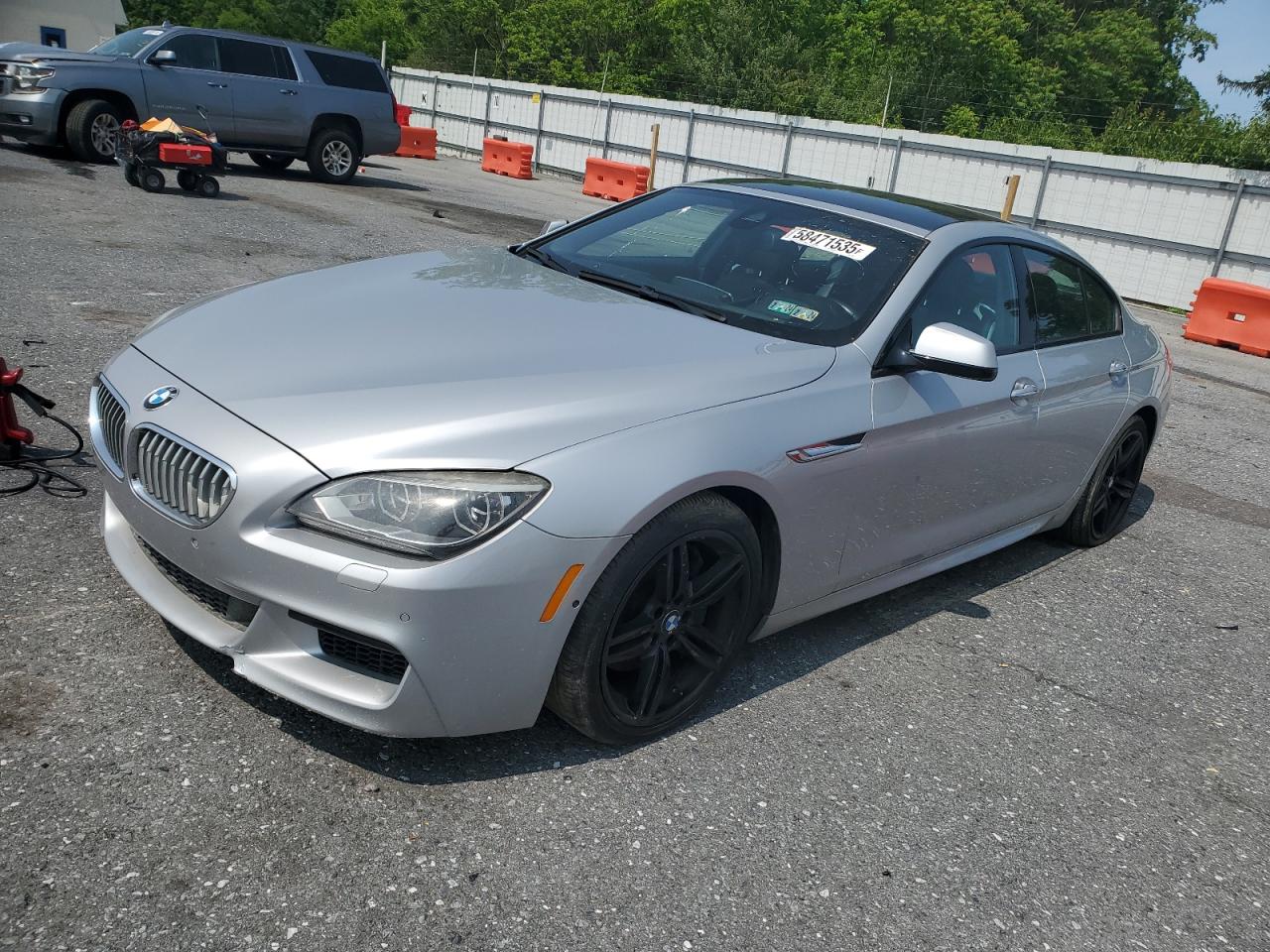 2015 Bmw 650 Xi Gran Coupe Silver vin: WBA6B4C58FD760503
