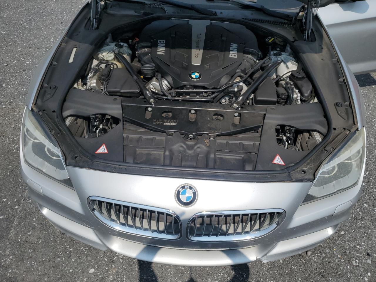 2015 Bmw 650 Xi Gran Coupe Silver vin: WBA6B4C58FD760503