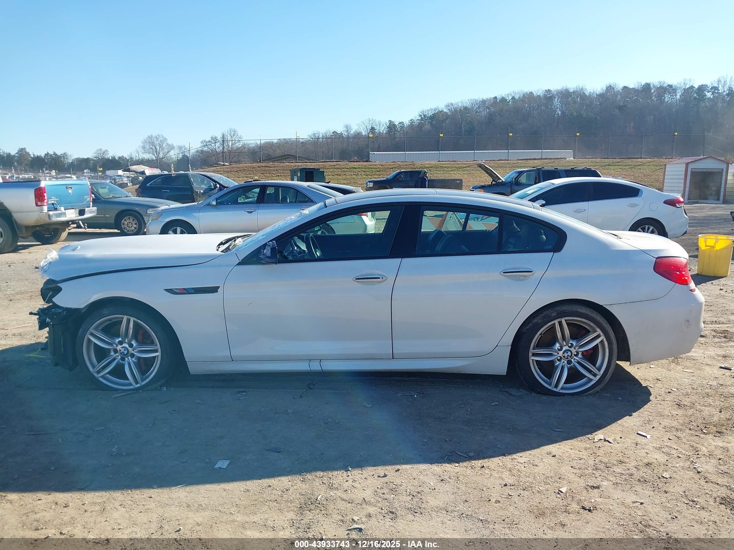 2013 Bmw 650i Gran Coupe Xdrive Белый vin: WBA6B4C59DD098329