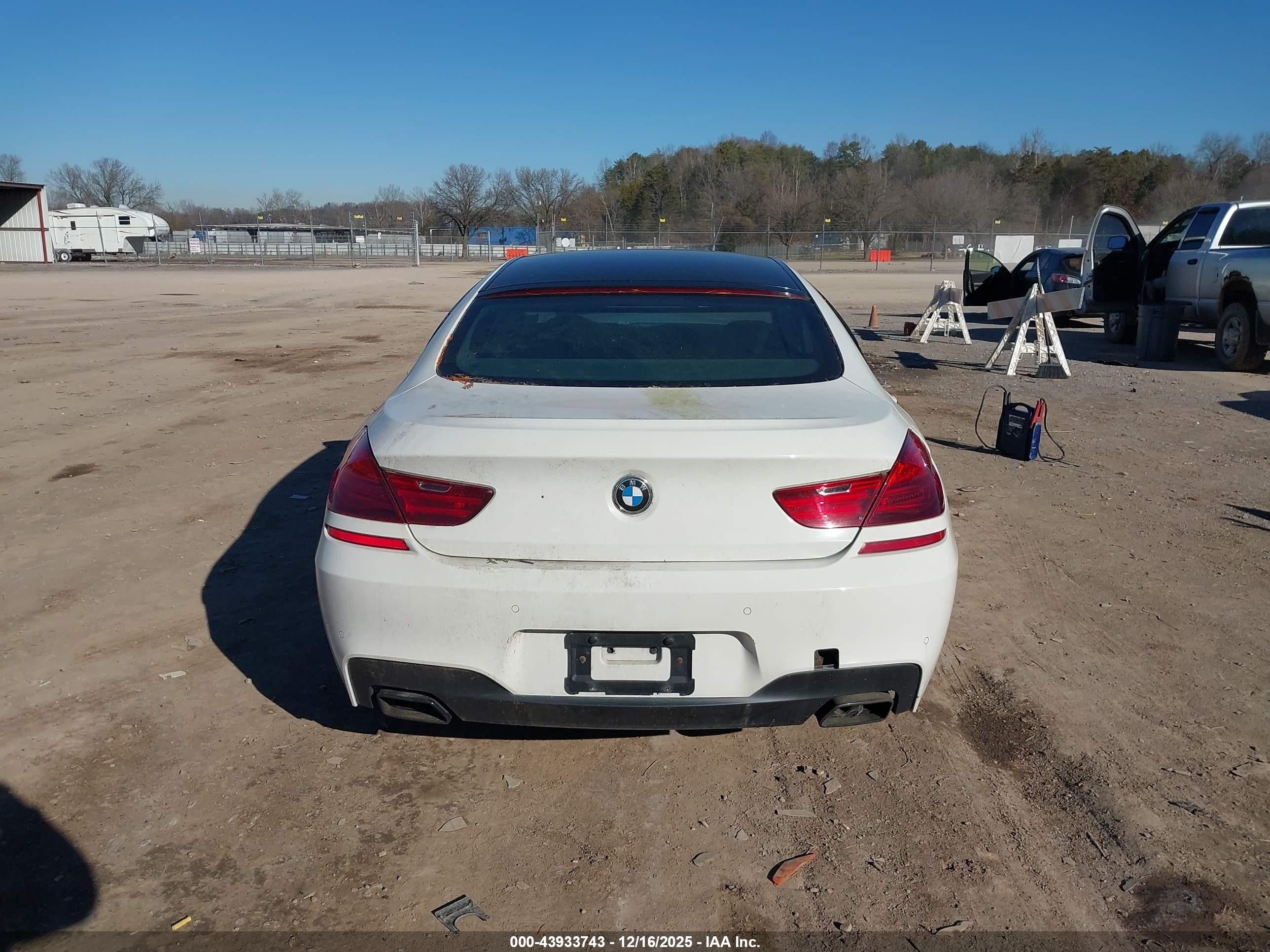 2013 Bmw 650i Gran Coupe Xdrive Белый vin: WBA6B4C59DD098329
