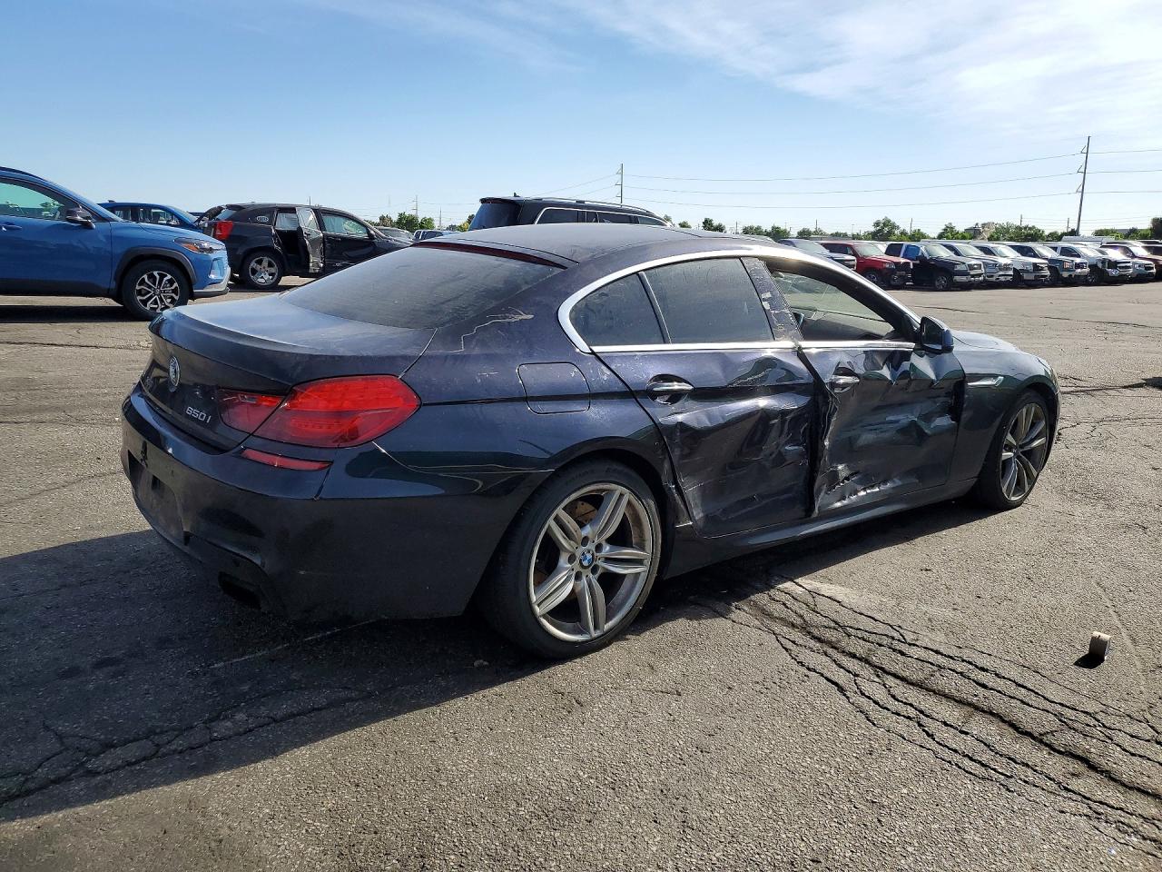 2013 Bmw 650 Xi Blue vin: WBA6B4C59DD098900