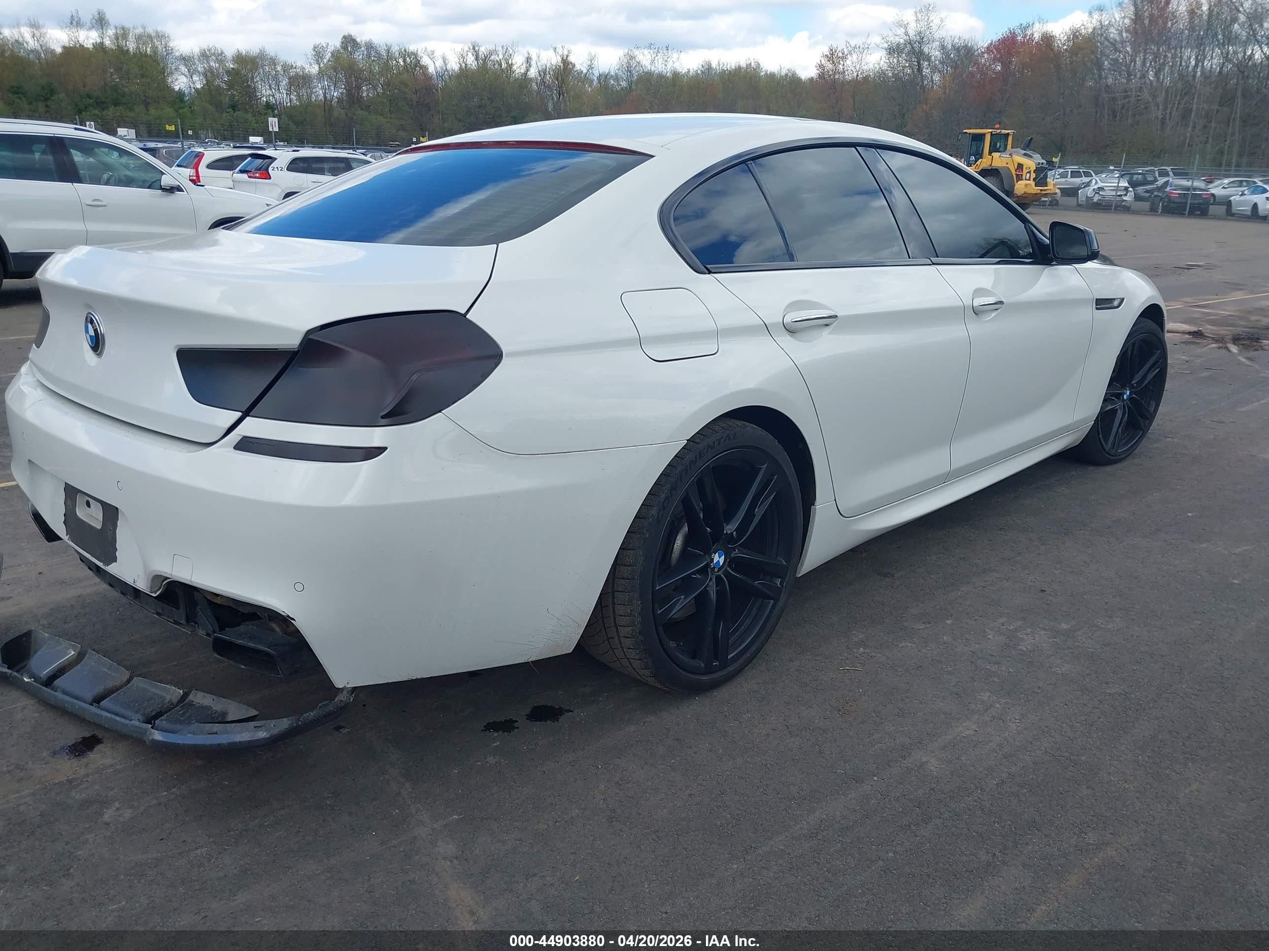 2015 Bmw 650i Gran Coupe Xdrive White vin: WBA6B4C59FD761367