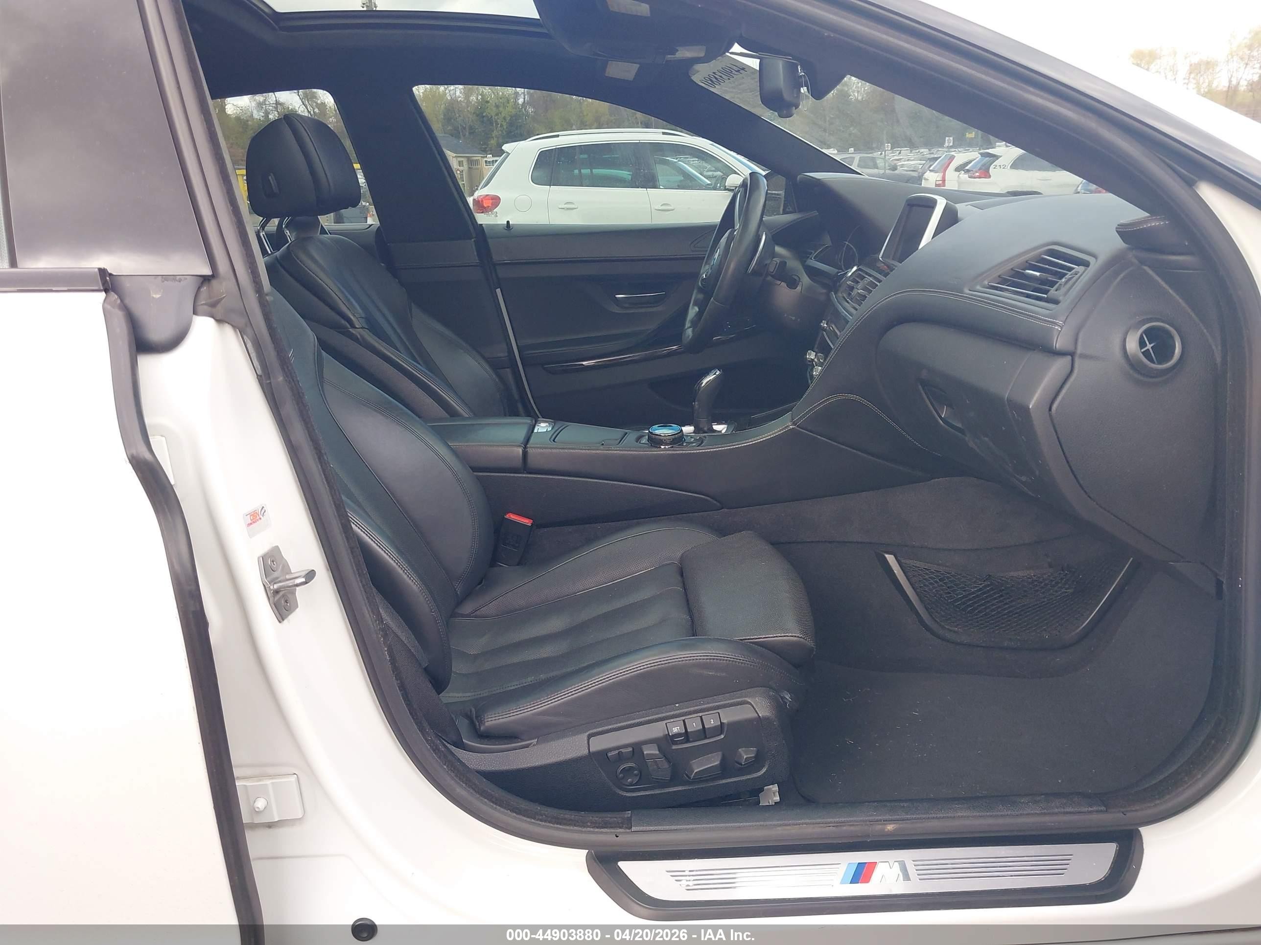 2015 Bmw 650i Gran Coupe Xdrive White vin: WBA6B4C59FD761367