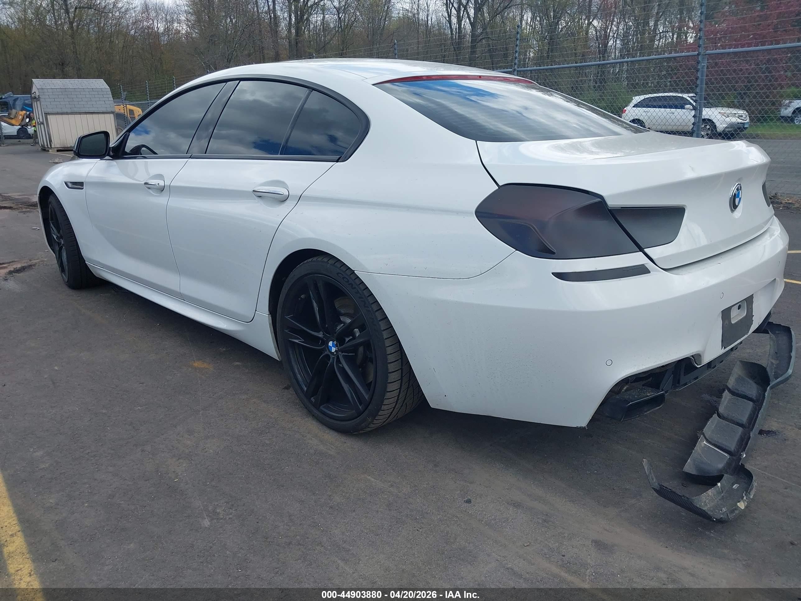 2015 Bmw 650i Gran Coupe Xdrive White vin: WBA6B4C59FD761367