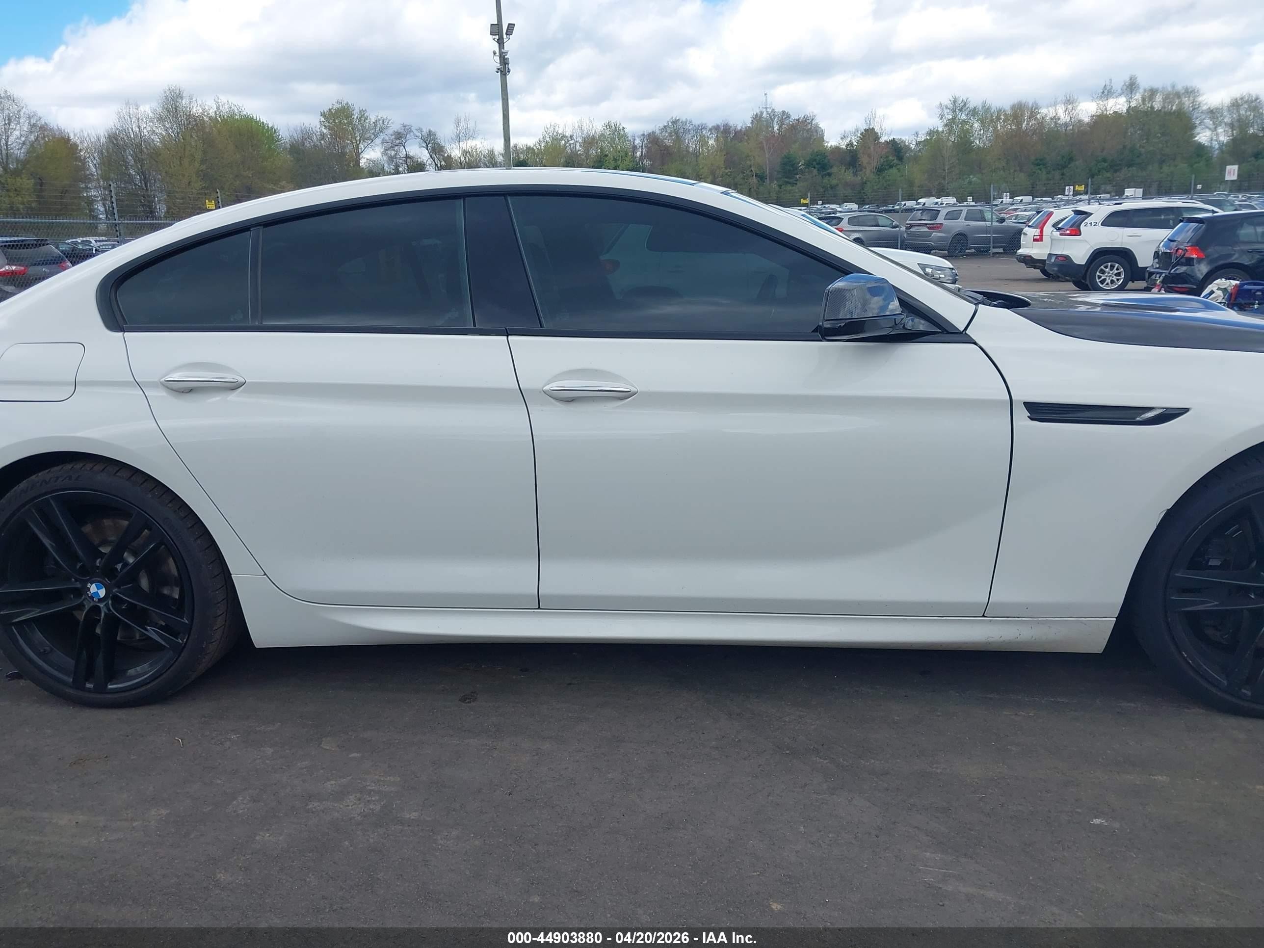 2015 Bmw 650i Gran Coupe Xdrive White vin: WBA6B4C59FD761367