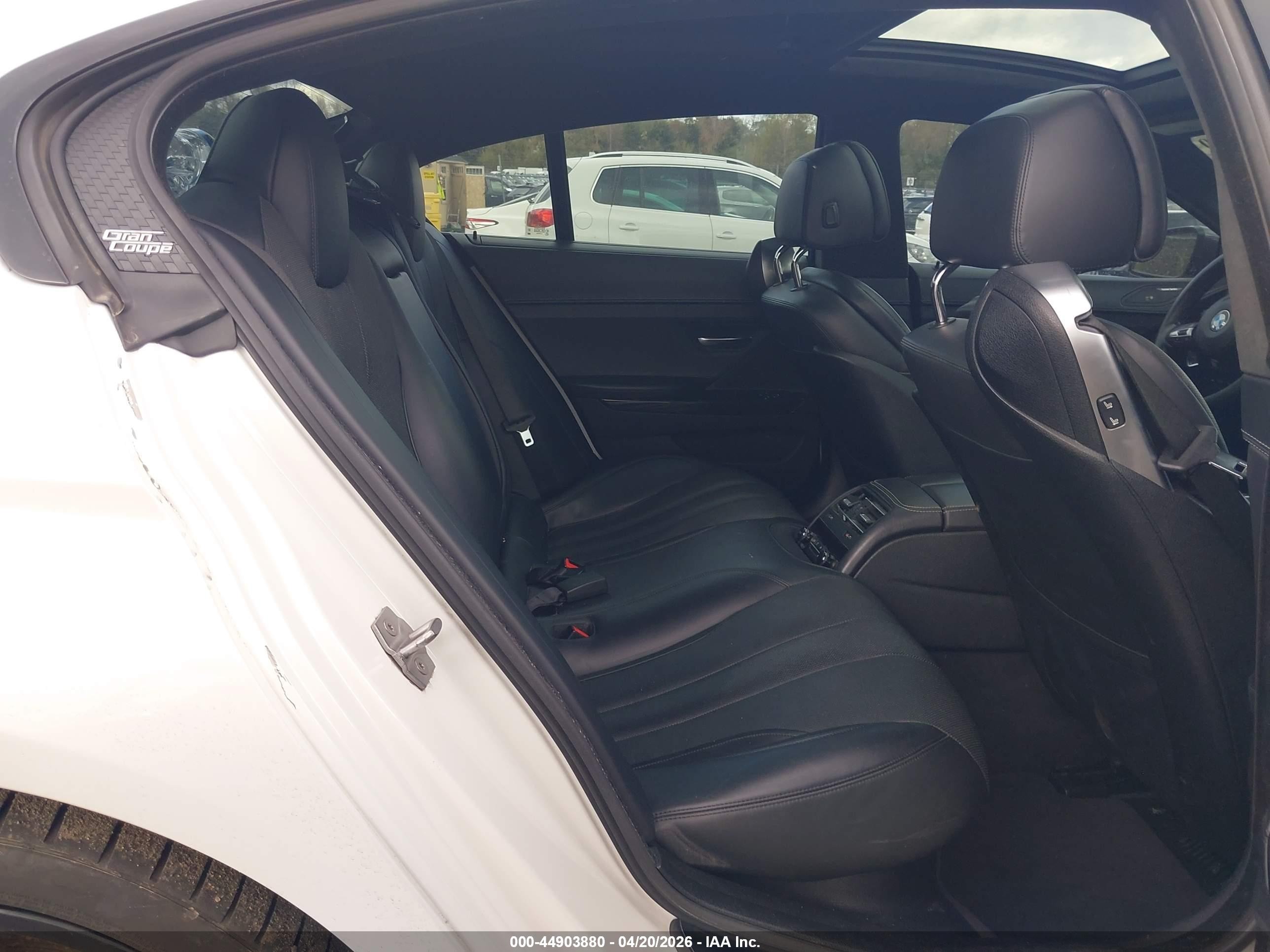 2015 Bmw 650i Gran Coupe Xdrive White vin: WBA6B4C59FD761367