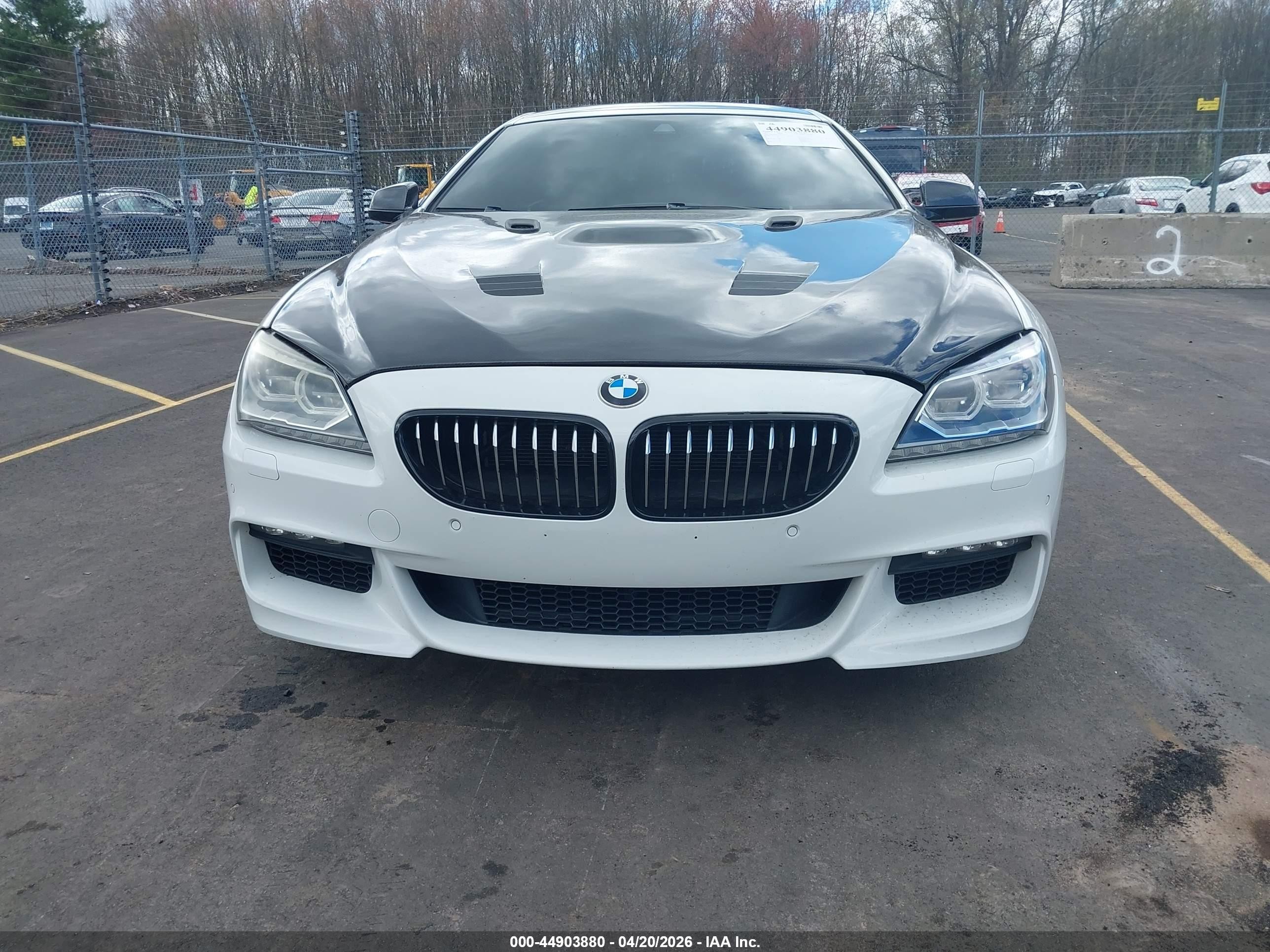 2015 Bmw 650i Gran Coupe Xdrive White vin: WBA6B4C59FD761367