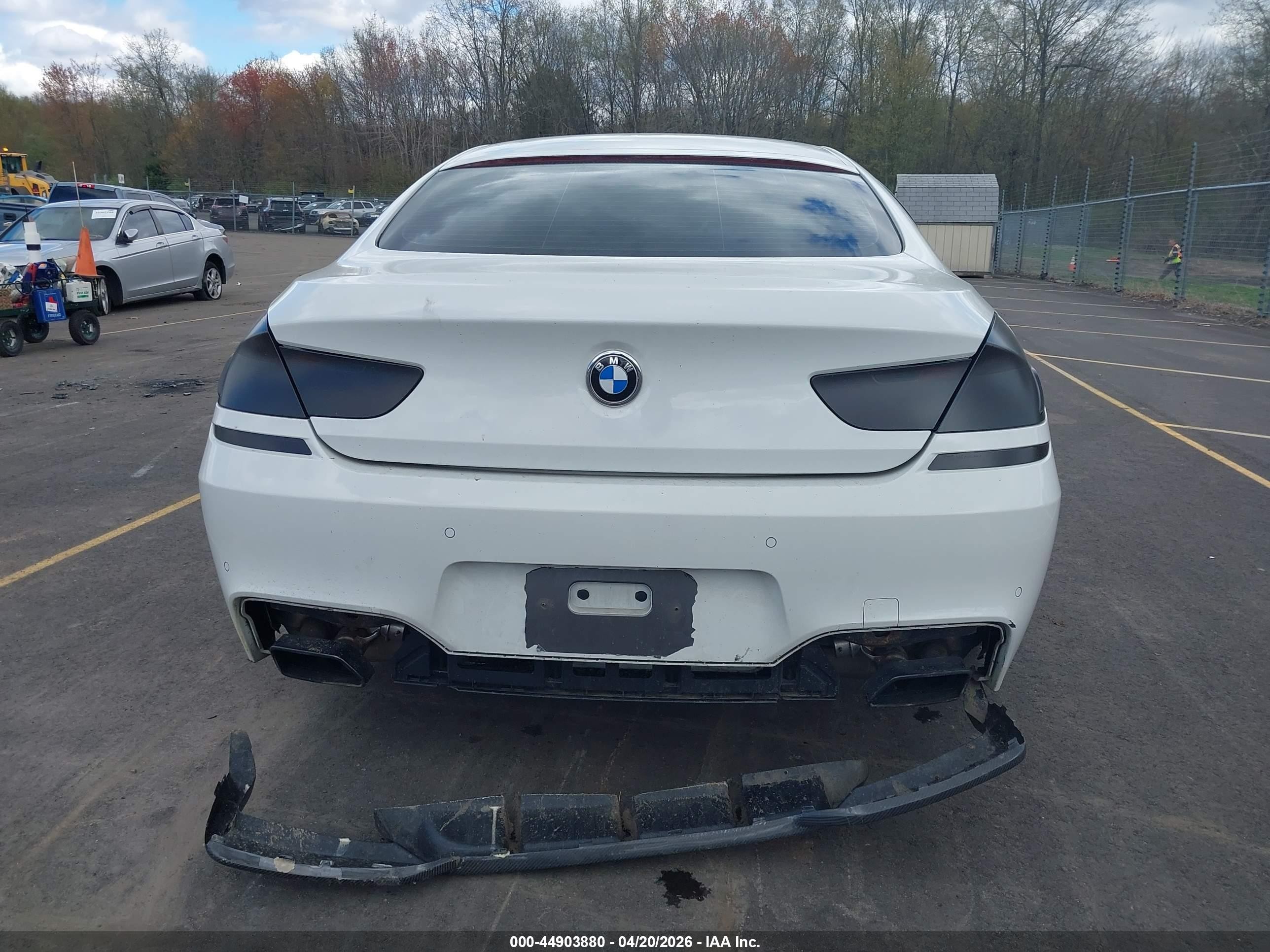 2015 Bmw 650i Gran Coupe Xdrive White vin: WBA6B4C59FD761367