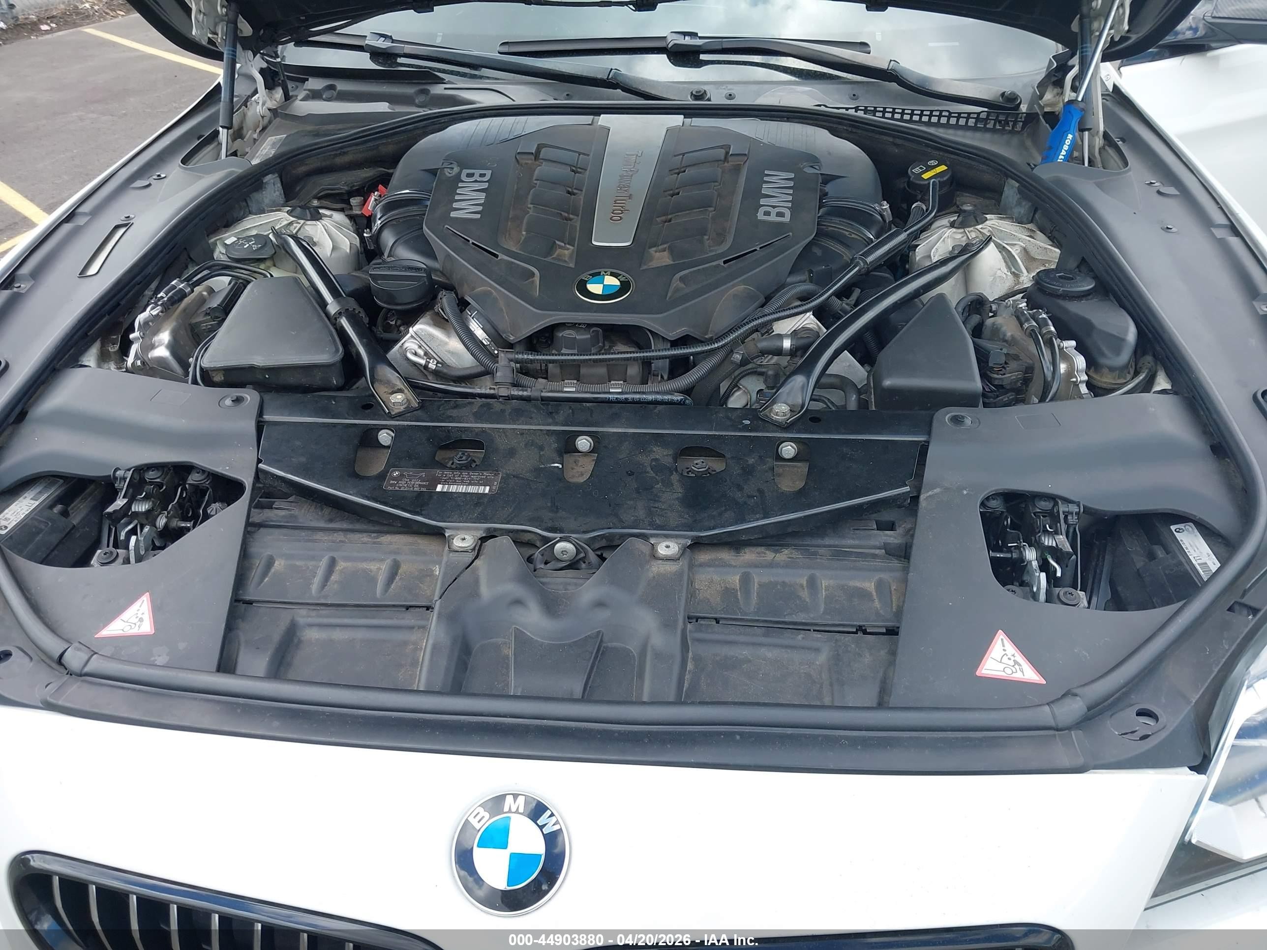 2015 Bmw 650i Gran Coupe Xdrive White vin: WBA6B4C59FD761367