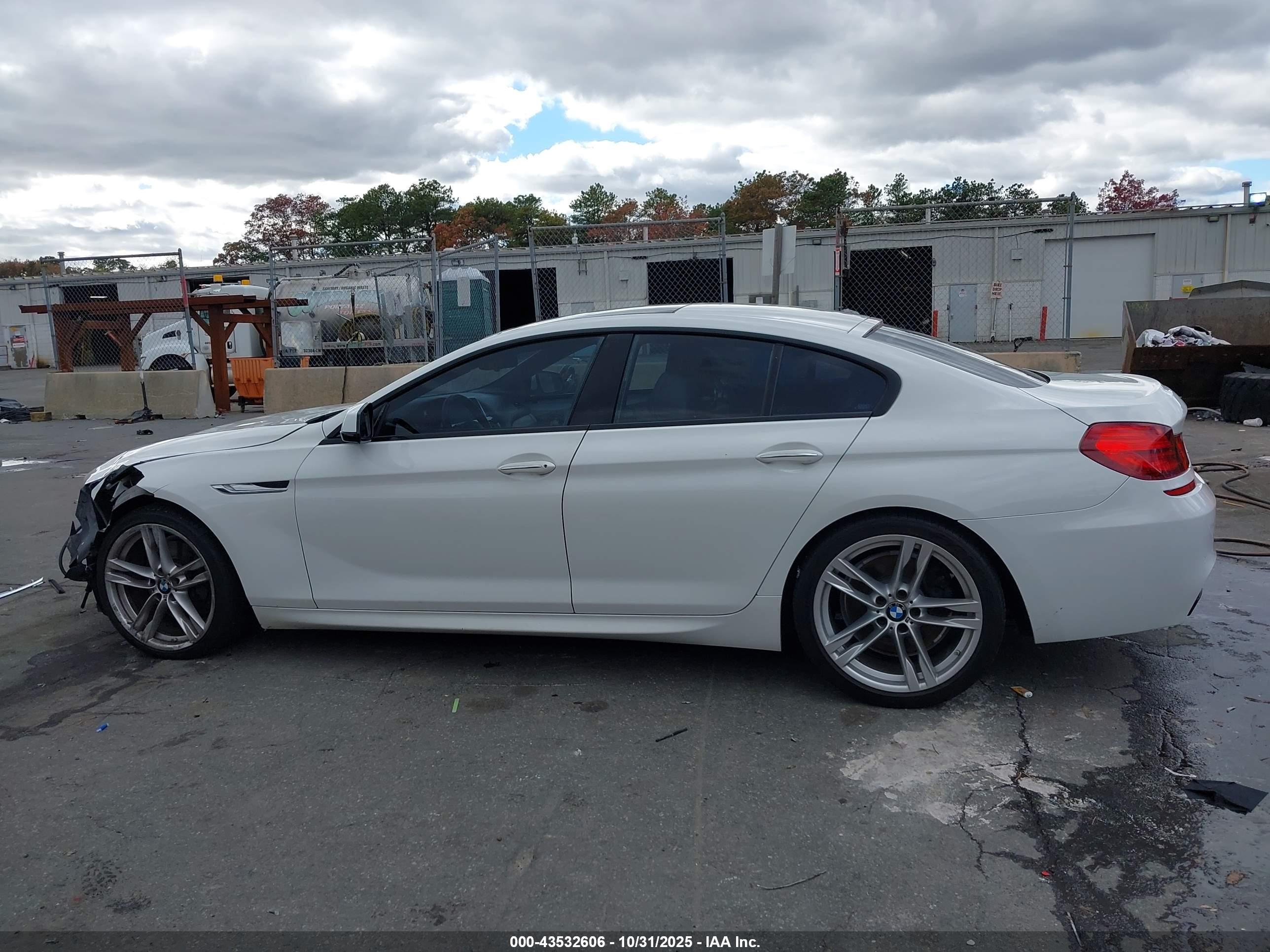 2014 Bmw 650i Gran Coupe Xdrive White vin: WBA6B4C5XED098941
