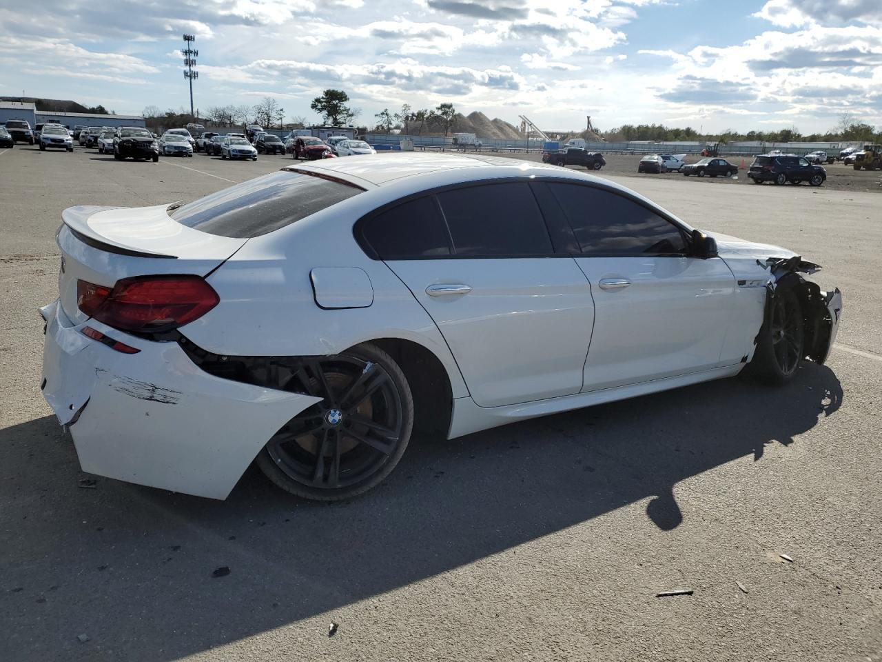 2015 Bmw 650 Xi Gran Coupe White vin: WBA6B4C5XFD761359