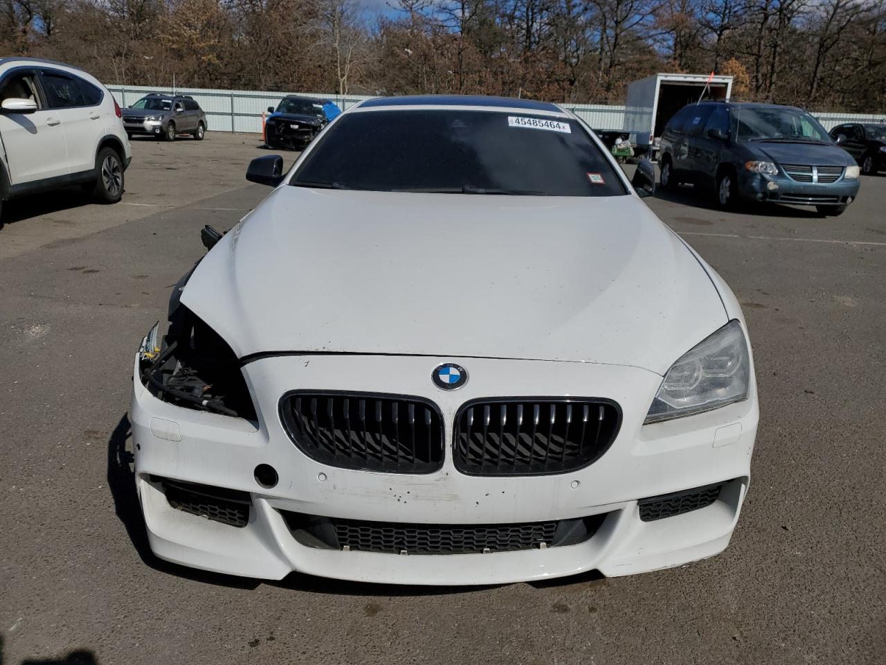 2015 Bmw 650 Xi Gran Coupe White vin: WBA6B4C5XFD761359