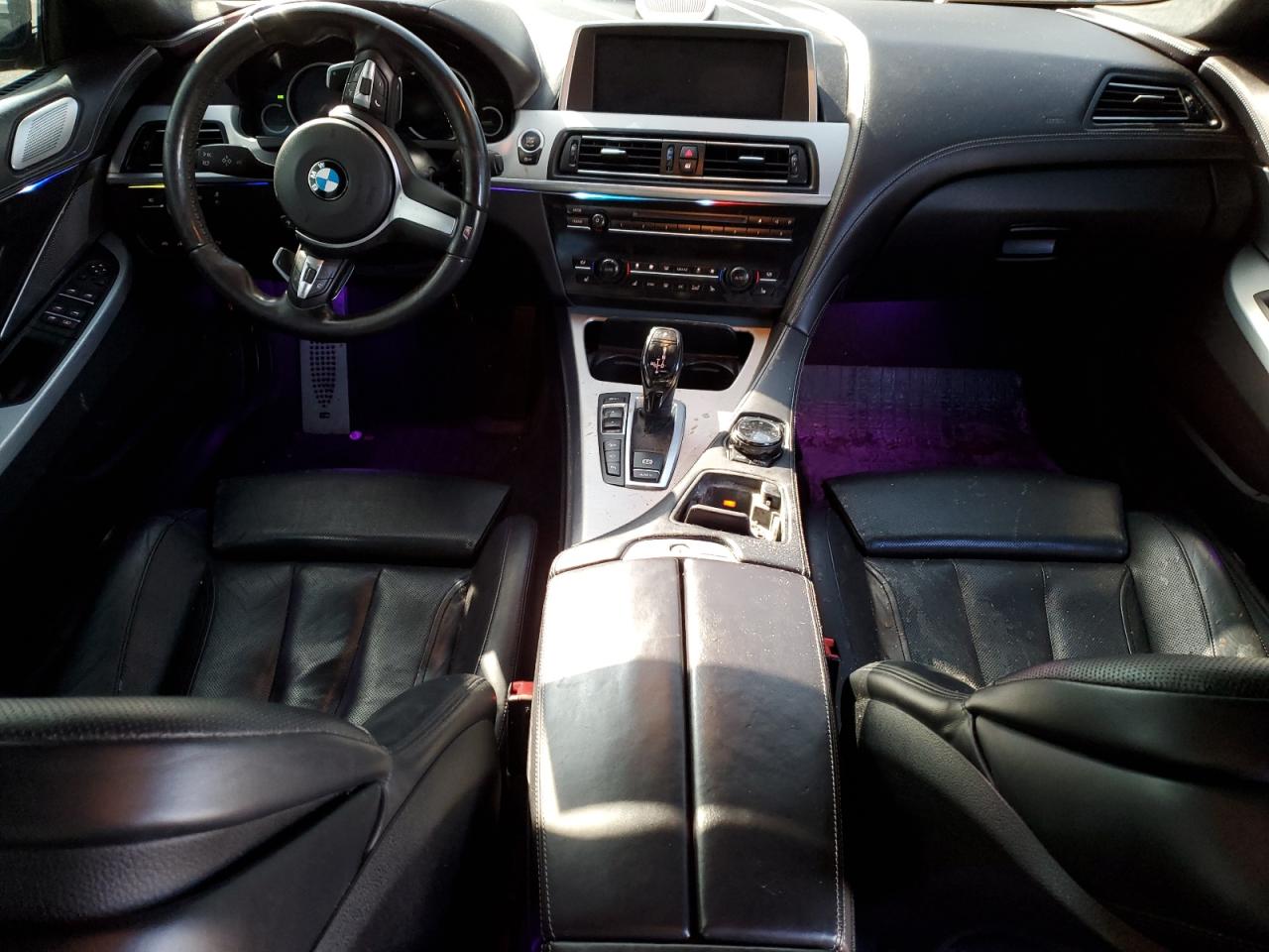 2015 Bmw 650 Xi Gran Coupe White vin: WBA6B4C5XFD761359